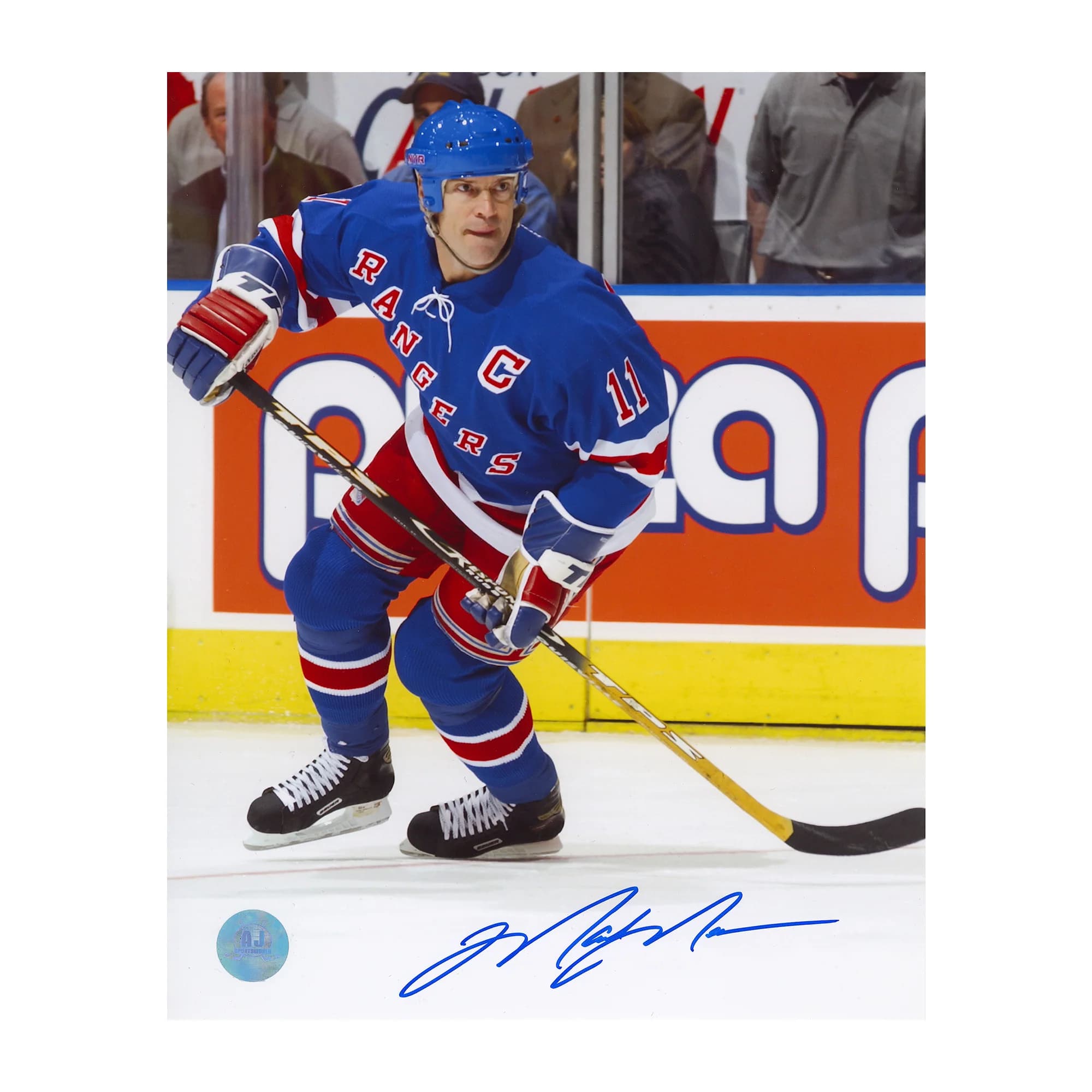 Mark Messier Autographed New York Rangers Captain 8x10 Photo Mark Messier Photo 8x10-captain, New York Rangers, supplier stock photo