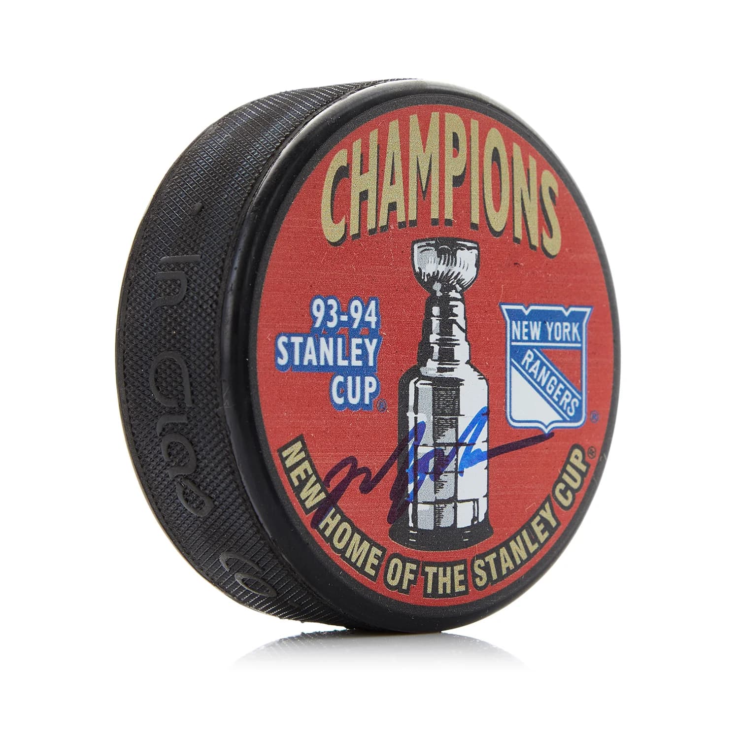 Mark Messier Signed 1994 New York Rangers Stanley Cup Puck Mark Messier Puck 1994-stanley-cup, New York Rangers, supplier stock photo