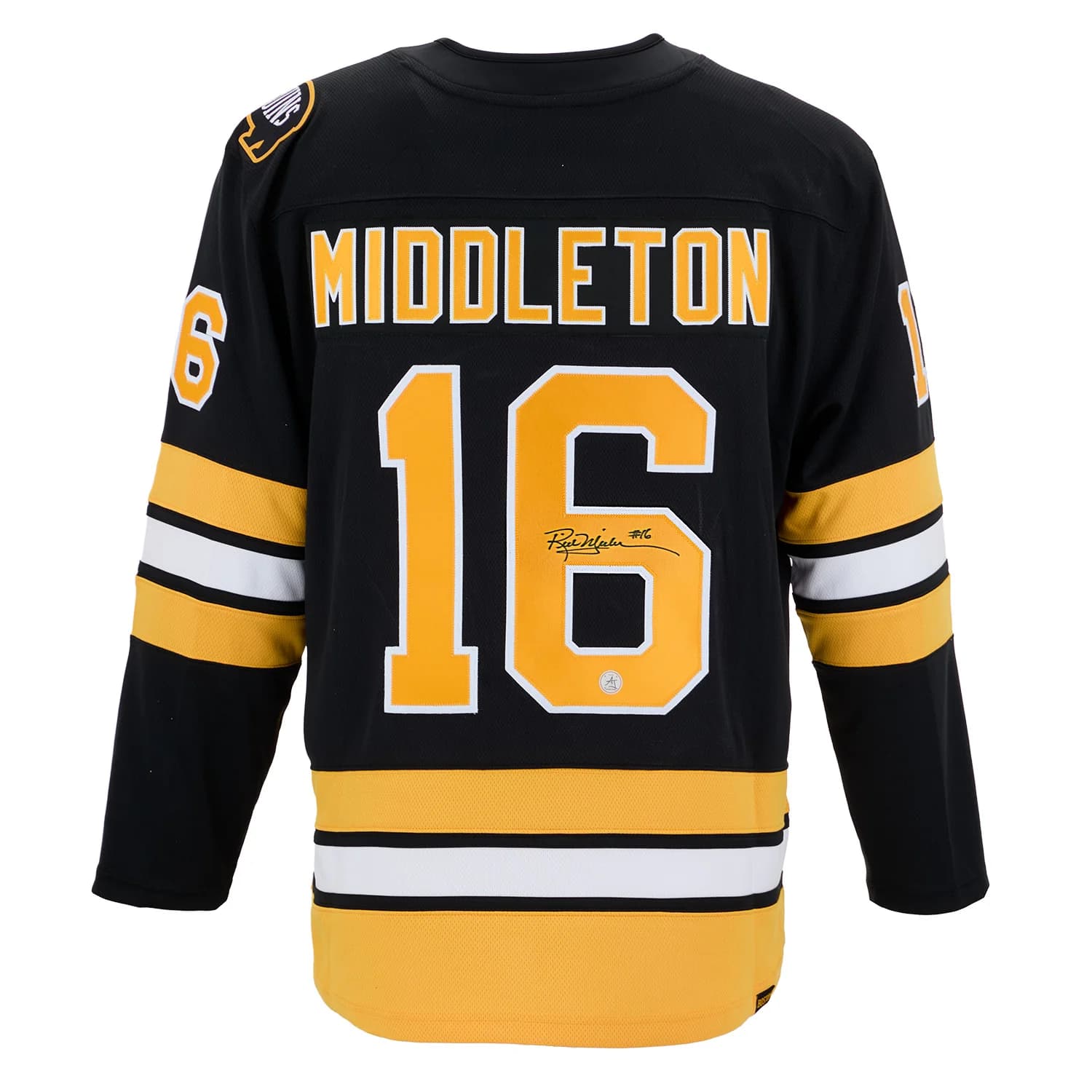 Rick Middleton Signed Boston Bruins Fanatics Breakaway Jersey Rick Middleton Jersey breakaway, Boston Bruins, supplier stock photo