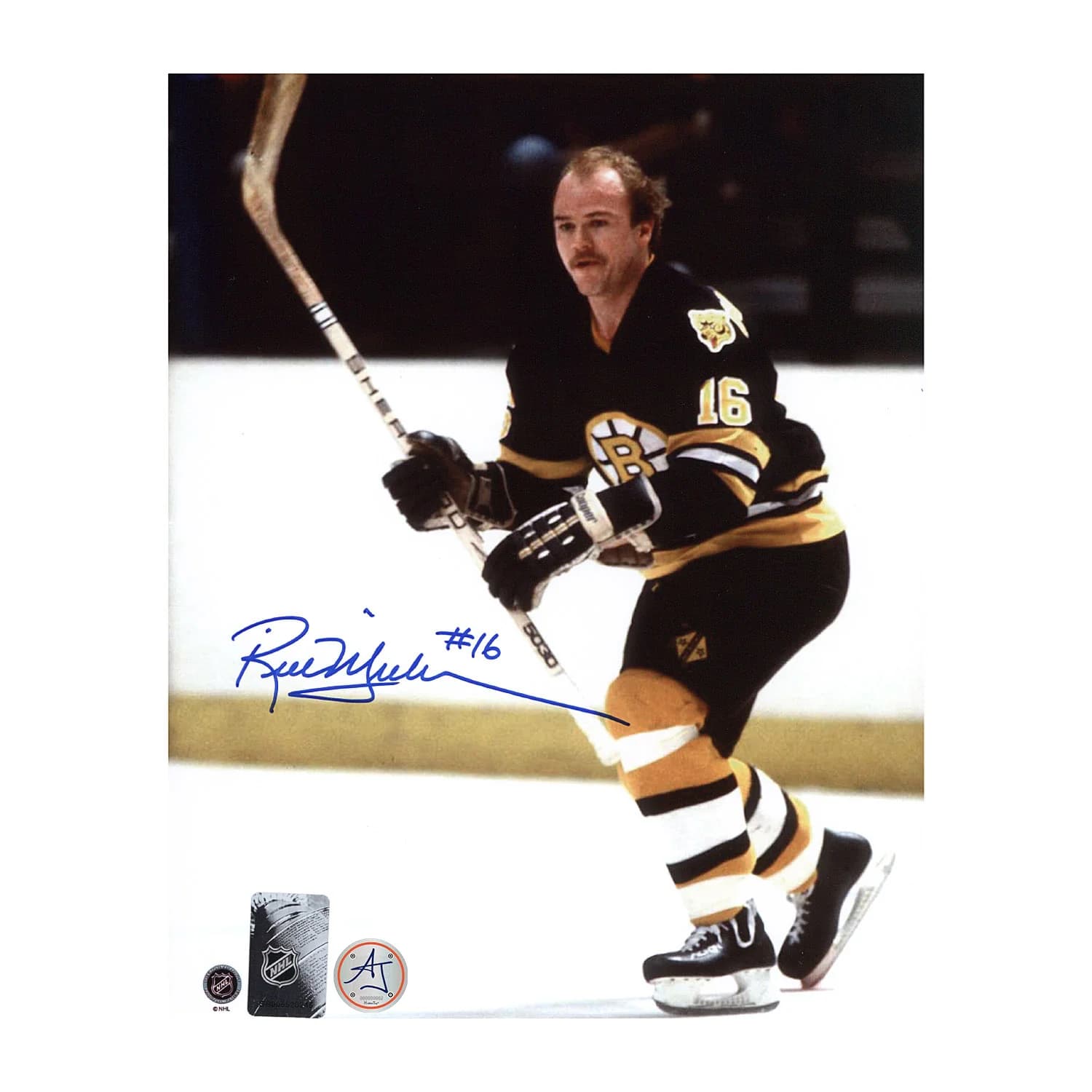 Rick Middleton Autographed Boston Bruins Classic Hockey 8x10 Photo Rick Middleton Photo 8x10-classic-hockey, Boston Bruins, supplier stock photo