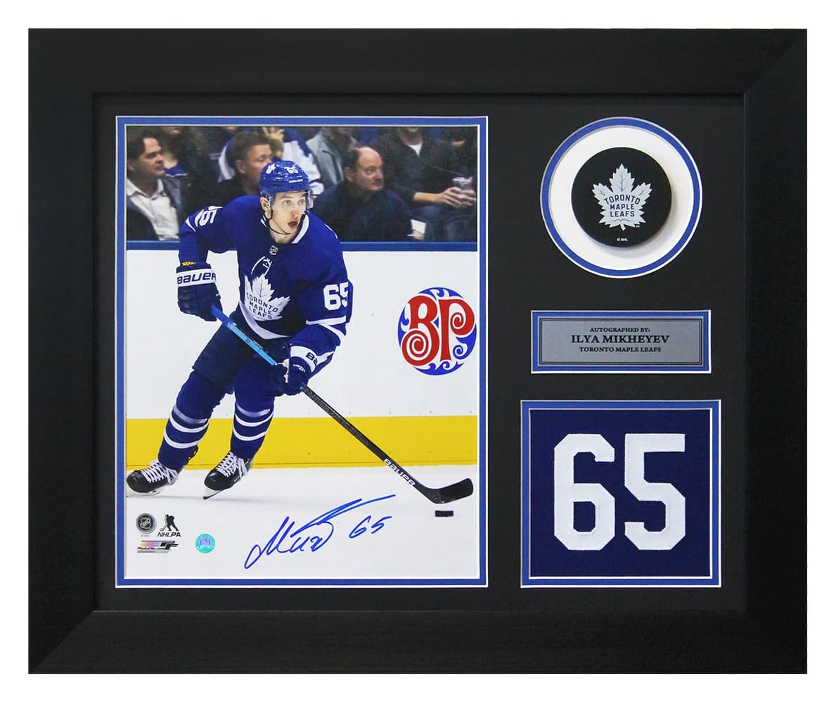 Ilya Mikheyev Signed Toronto Maple Leafs Game Day Number 20x24 Frame Ilya Mikheyev Other 20x24-game-day-number-frame, Toronto Maple Leafs, supplier stock photo
