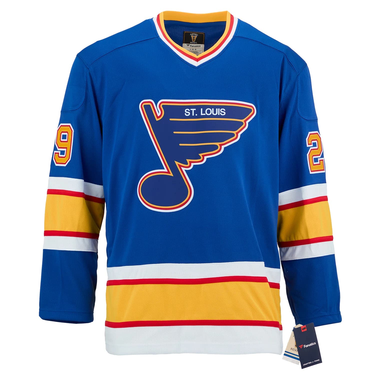 Greg Millen Autographed St Louis Blues Fanatics Throwback Jersey Greg Millen Jersey throwback, St. Louis Blues, view 2, supplier stock photo