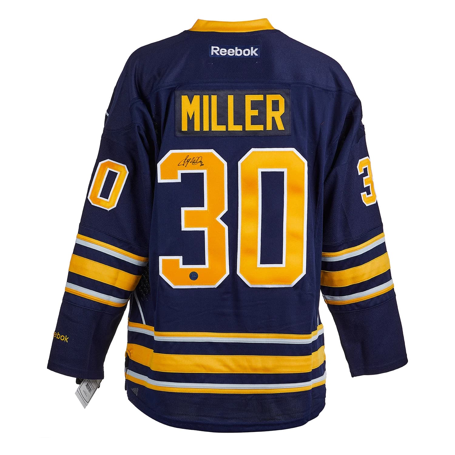 Ryan Miller Autographed Buffalo Sabres Vintage Reebok Jersey Ryan Miller Jersey vintage-reebok, Buffalo Sabres, supplier stock photo