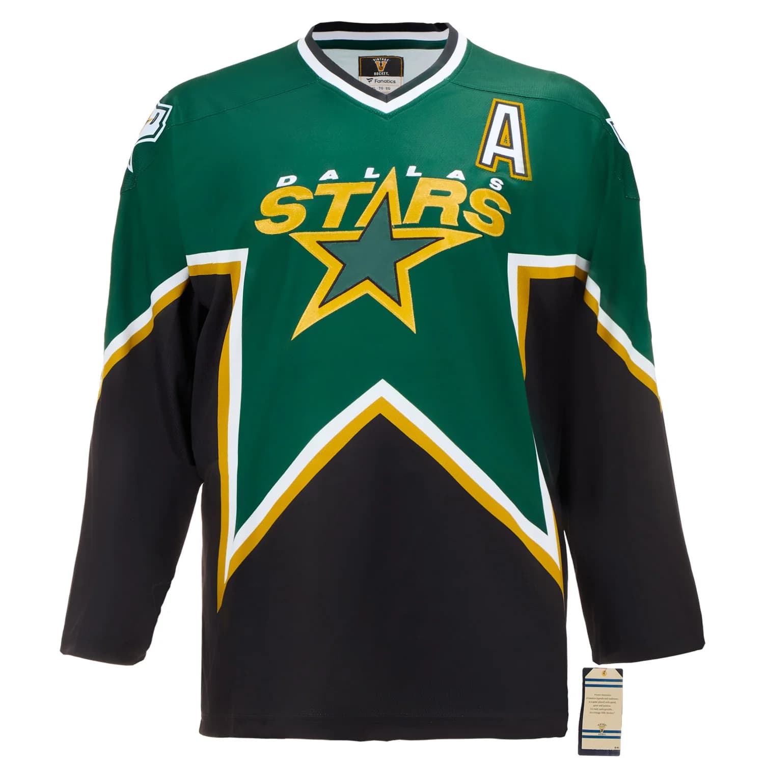 Mike Modano Autographed Dallas Stars Fanatics Throwback Jersey Mike Modano Jersey throwback, Dallas Stars, view 2, supplier stock photo