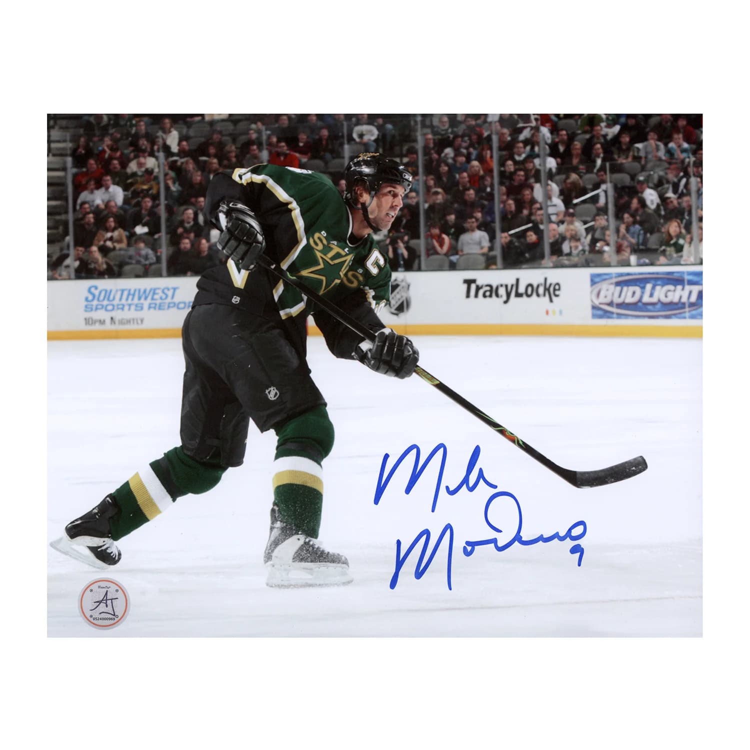 Mike Modano Autographed Dallas Stars Captain 8x10 Photo Mike Modano Photo 8x10-captain, Dallas Stars, supplier stock photo