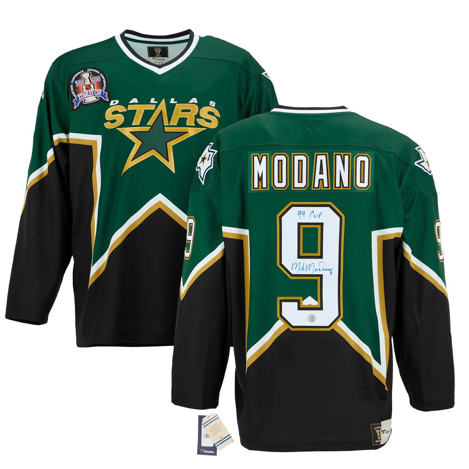 Mike Modano Dallas Stars Autographed 1999 Stanley Cup Fanatics Jersey Mike Modano Jersey 1999-stanley-cup, Dallas Stars, supplier stock photo