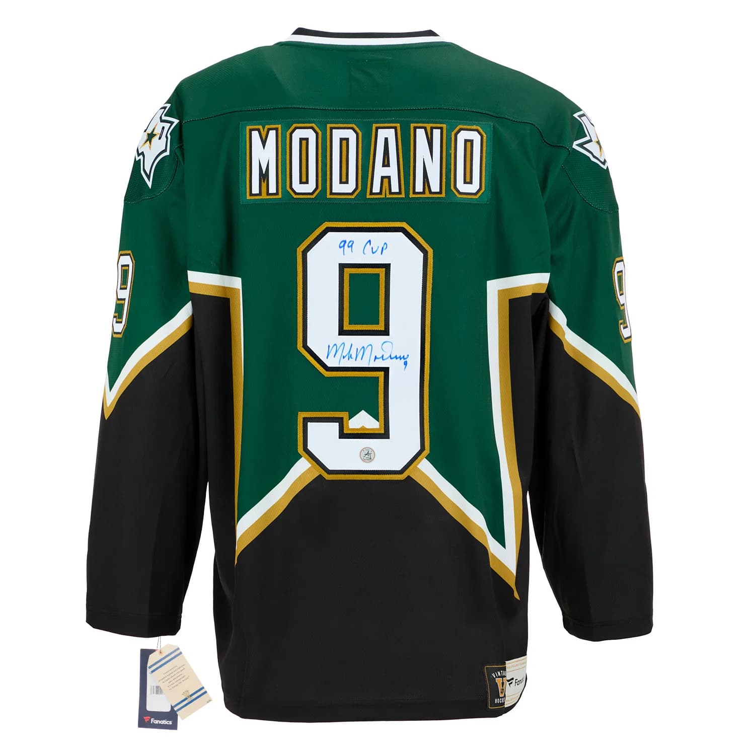 Mike Modano Dallas Stars Autographed 1999 Stanley Cup Fanatics Jersey Mike Modano Jersey 1999-stanley-cup, Dallas Stars, view 3, supplier stock photo