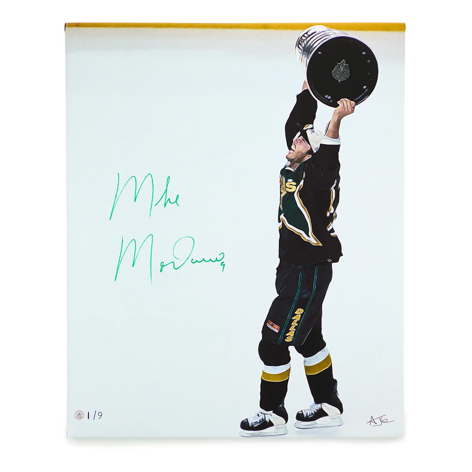 Mike Modano Autographed Dallas Stanley Cup 26x32 Art Canvas #1/9 Mike Modano Canvas 26x32-mike-modano-dallas-stanley-cup-art, supplier stock photo