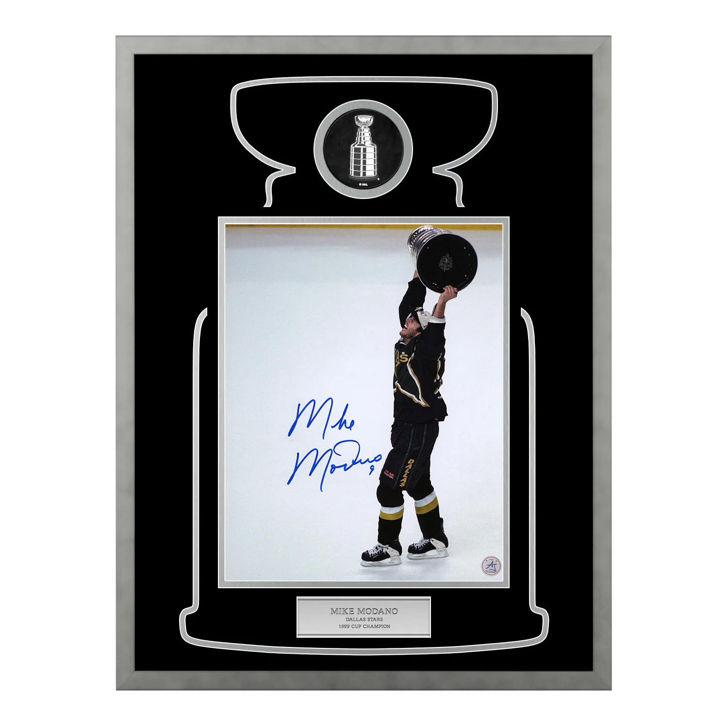 Mike Modano Signed Dallas Stars Cup Champion 20x26 Frame Mike Modano Other 20x26-cup-champion-frame, Dallas Stars, supplier stock photo