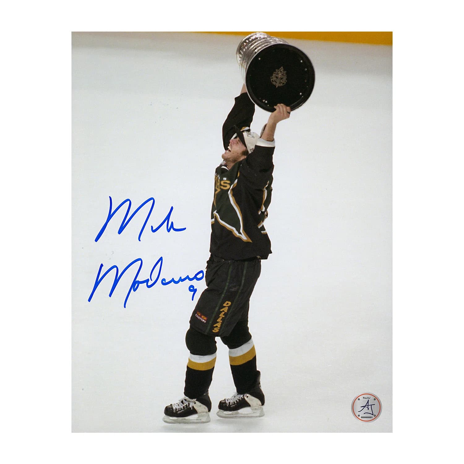 Mike Modano Autographed Dallas Stars Stanley Cup 8x10 Photo Mike Modano Photo 8x10-stanley-cup, Dallas Stars, supplier stock photo