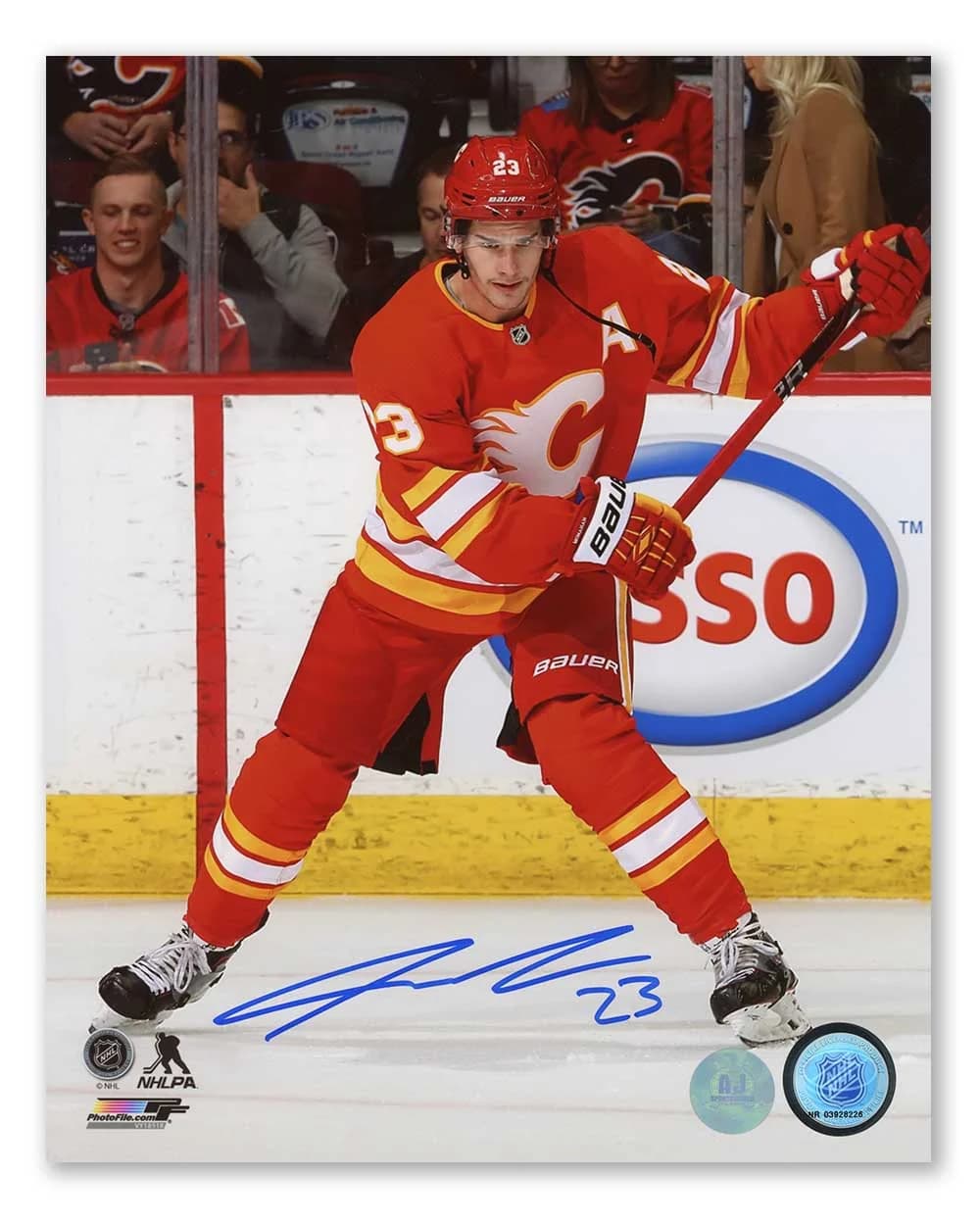Sean Monahan Signed Calgary Flames Slapshot 8x10 Photo Sean Monahan Photo 8x10-sean-monahan-calgary-flames-slapshot, Calgary Flames, supplier stock photo