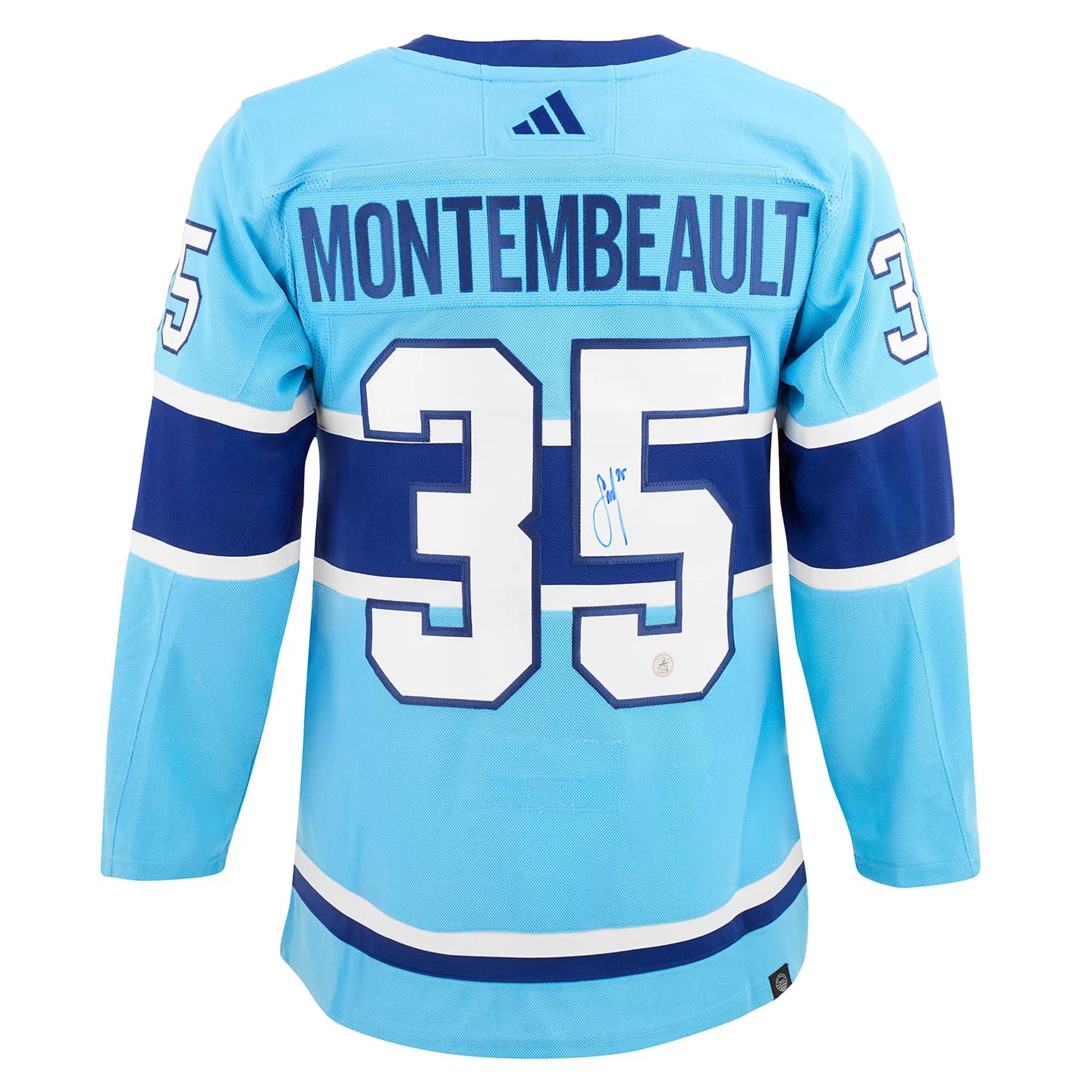 Sam Montembeault Autographed Montreal Canadiens Reverse Retro 2.0 adidas Jersey Sam Montembeault Jersey reverse-retro-2-0-adidas, Montreal Canadiens, supplier stock photo