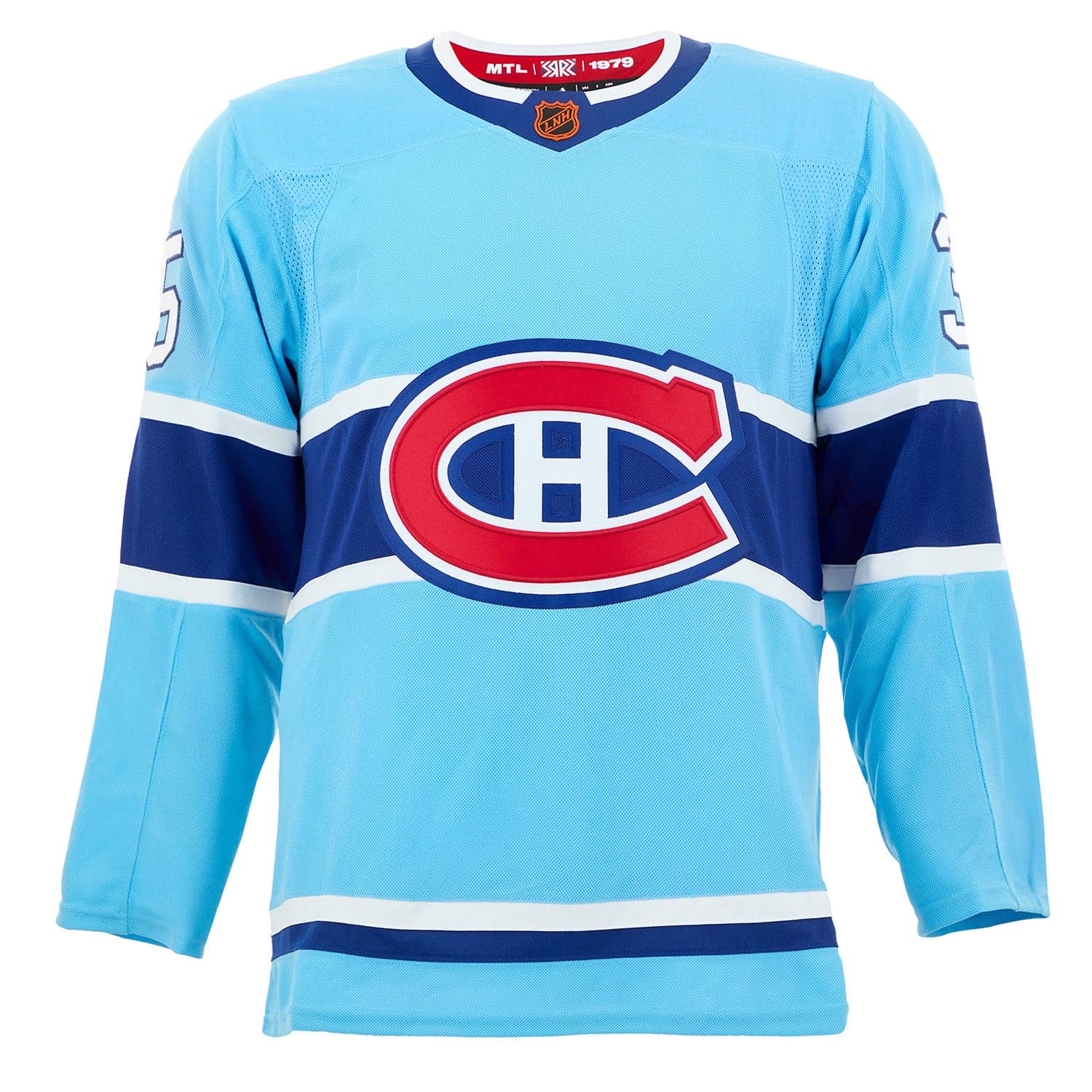 Sam Montembeault Autographed Montreal Canadiens Reverse Retro 2.0 adidas Jersey Sam Montembeault Jersey reverse-retro-2-0-adidas, Montreal Canadiens, view 2, supplier stock photo