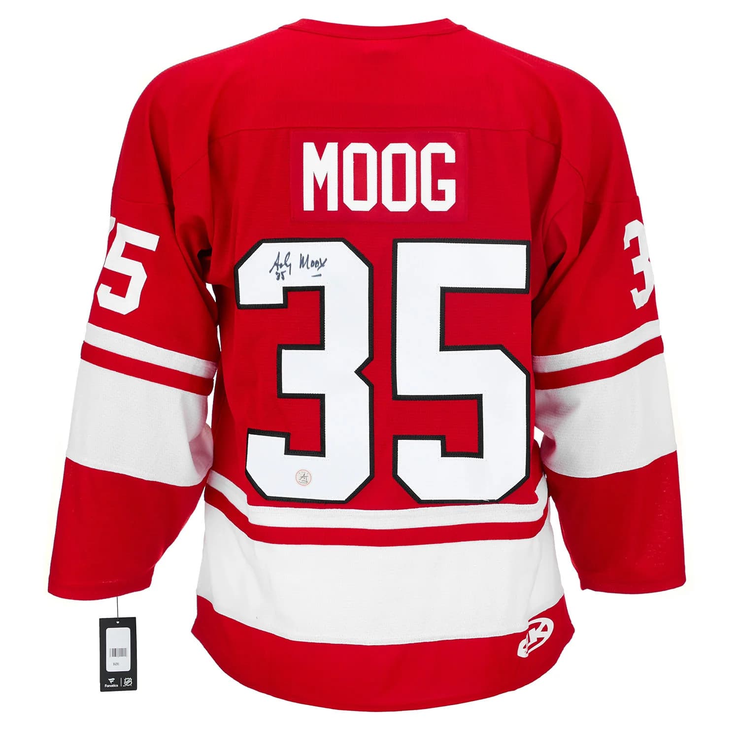 Andy Moog Autographed Team Canada Custom Hockey Nation Jersey Andy Moog Jersey team-canada-hockey-nation, supplier stock photo