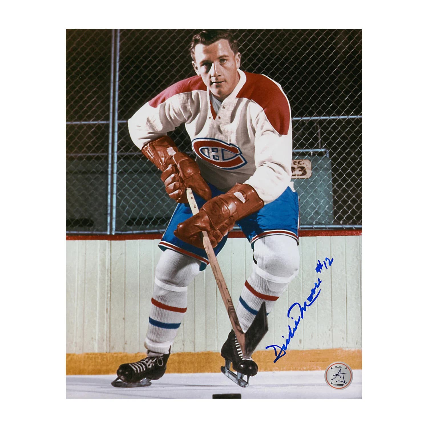 Dickie Moore Autographed Montreal Canadiens Original Six 8x10 Photo Dickie Moore Photo 8x10-original-six, Montreal Canadiens, supplier stock photo