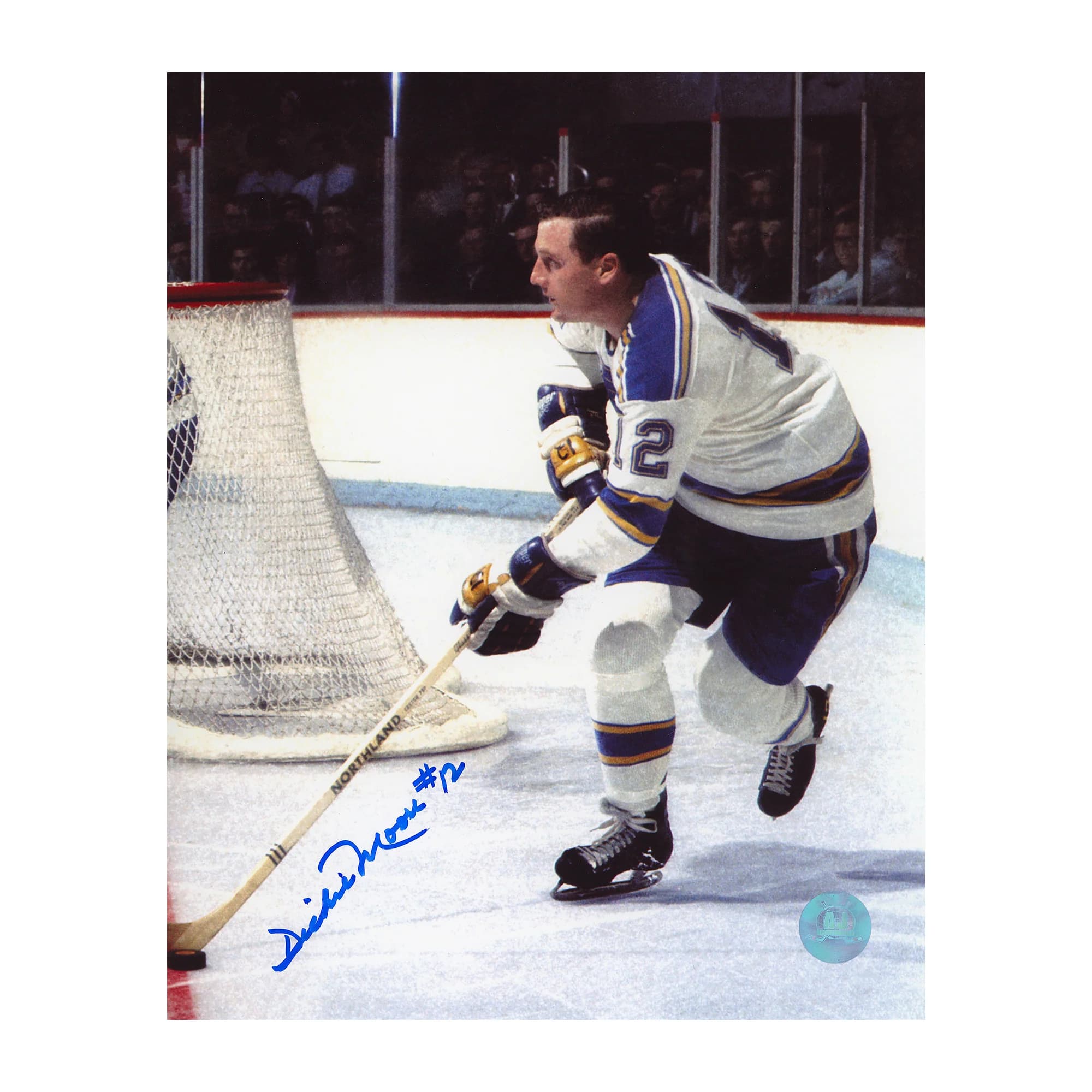 Dickie Moore Signed St Louis Blues Hockey 8x10 Photo Dickie Moore Photo 8x10-hockey, St. Louis Blues, supplier stock photo