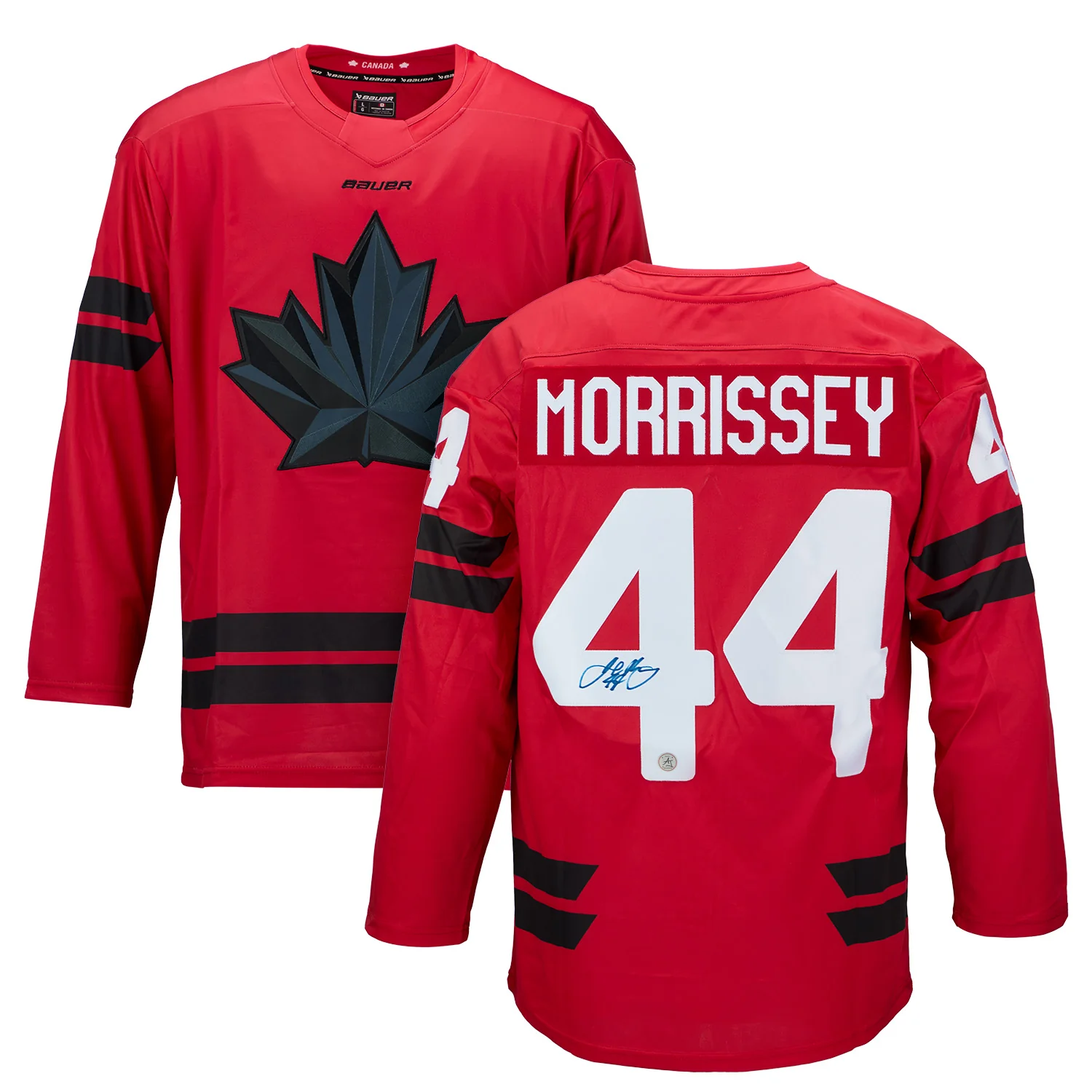 Josh Morrissey Signed Team Canada 2026 Olympic Hockey Bauer Jersey Josh Morrissey Jersey team-canada-2026-olympic-hockey-bauer, view 3, supplier stock photo