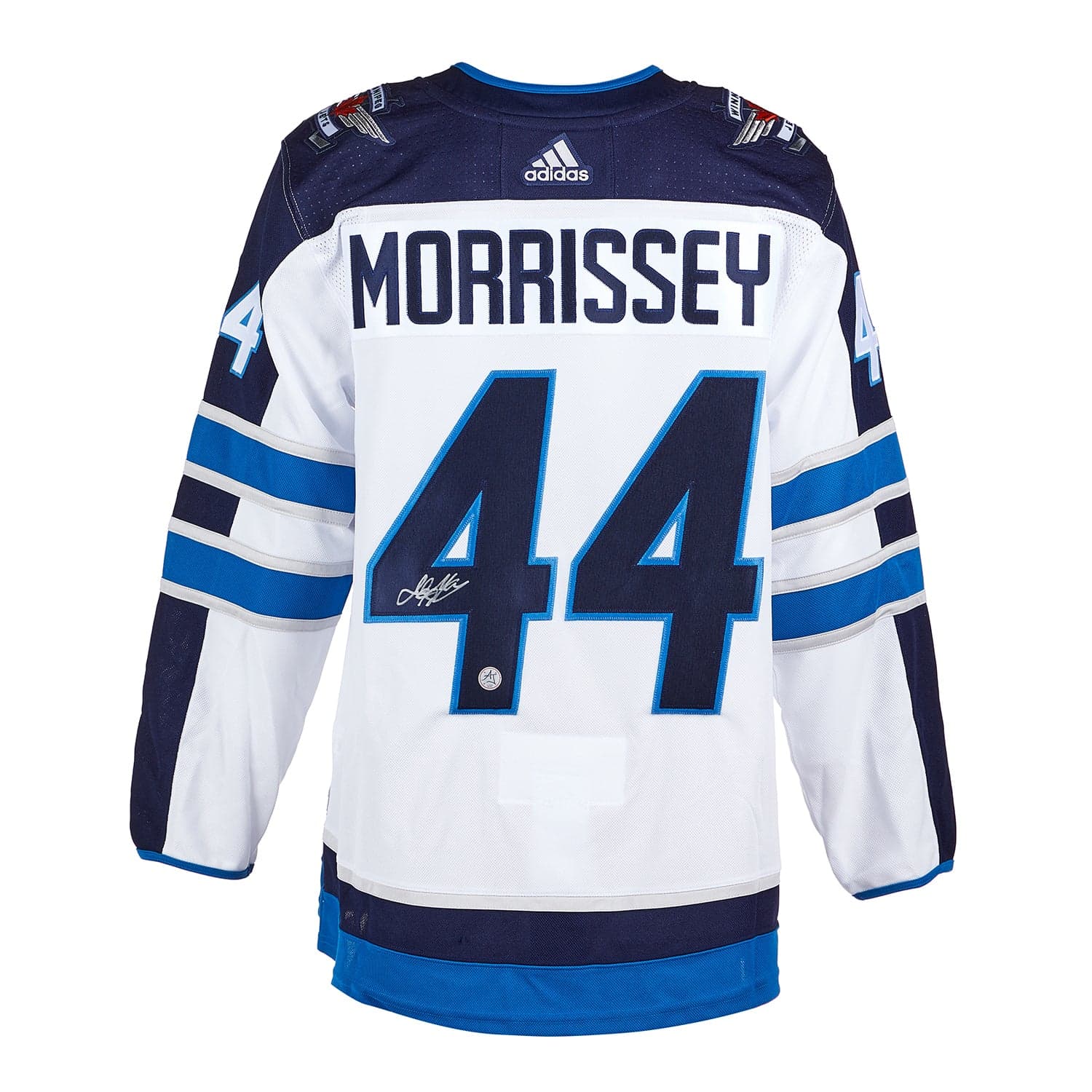 Josh Morrissey Signed Winnipeg Jets White adidas Jersey Josh Morrissey Jersey white-adidas, Winnipeg Jets, supplier stock photo