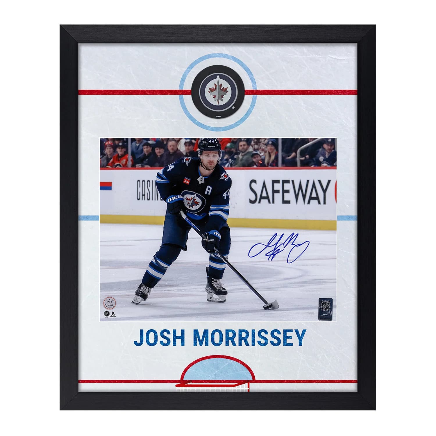 Josh Morrissey Signed Winnipeg Jets Rink Graphic 19x23 Frame Josh Morrissey Other 19x23-rink-graphic-frame, Winnipeg Jets, supplier stock photo