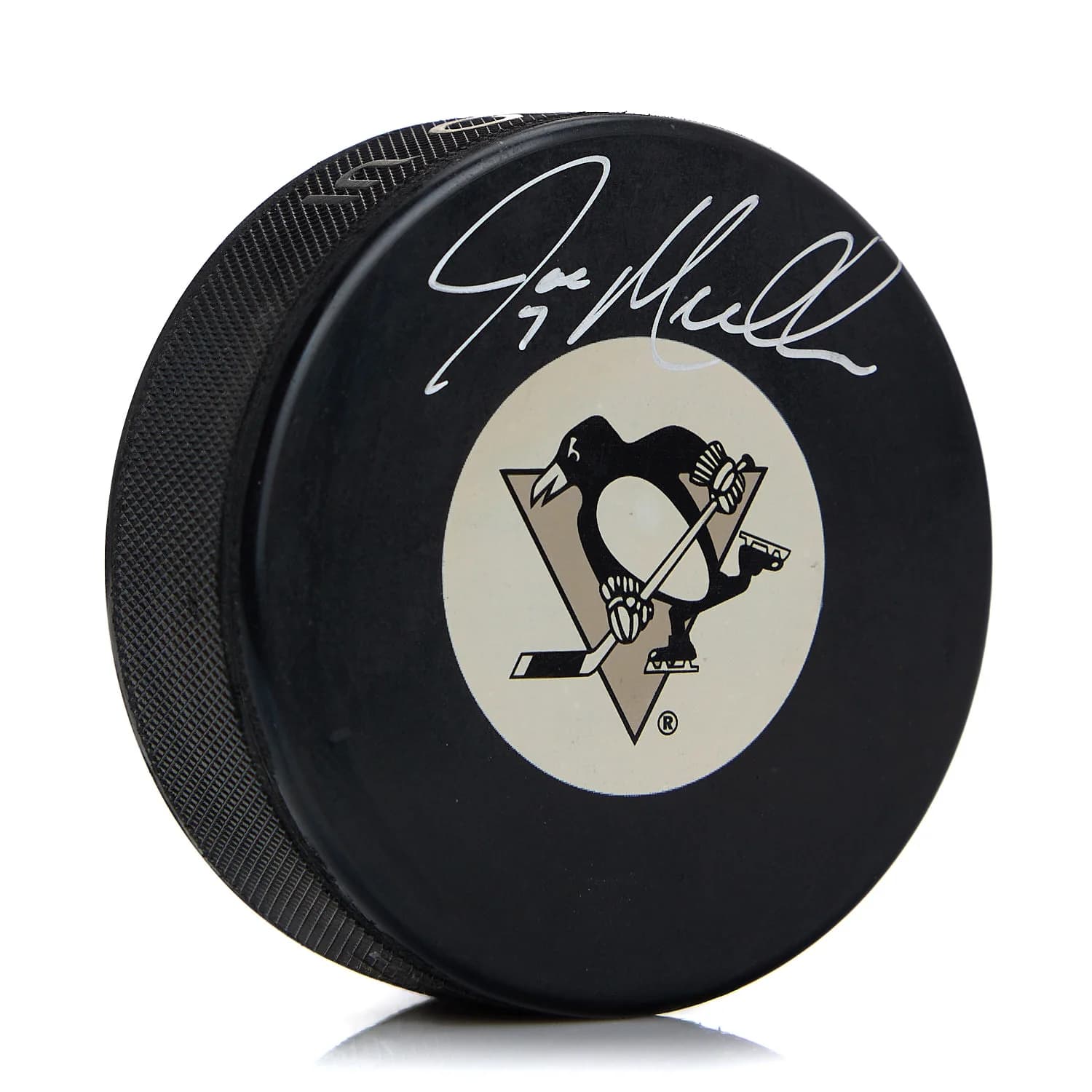 Joe Mullen Pittsburgh Penguins Autographed Hockey Puck Joe Mullen Puck hockey, Pittsburgh Penguins, supplier stock photo