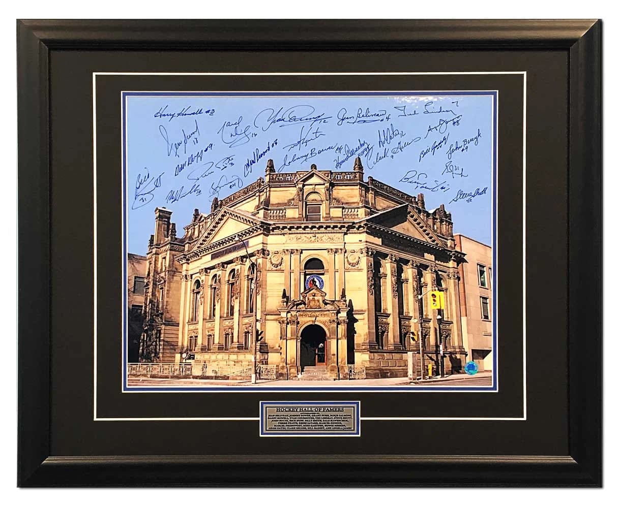 Hockey Hall Of Fame Building Signed by 23 Inductees 26x32 Frame Other 26x32-hockey-hall-fame-building-by-23, supplier stock photo
