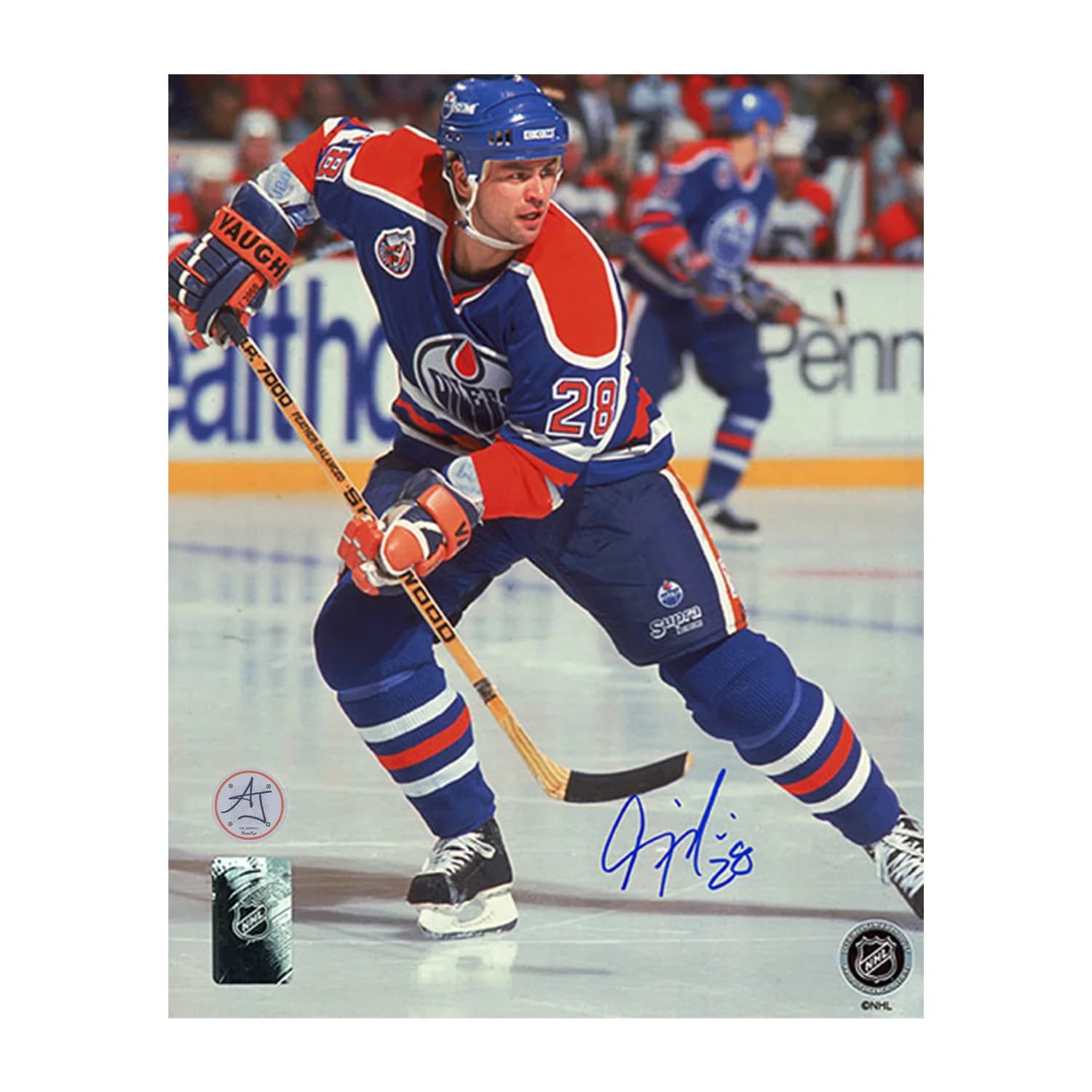 Craig Muni Autographed Edmonton Oilers Hockey 8x10 Photo Craig Muni Photo 8x10-hockey, Edmonton Oilers, supplier stock photo