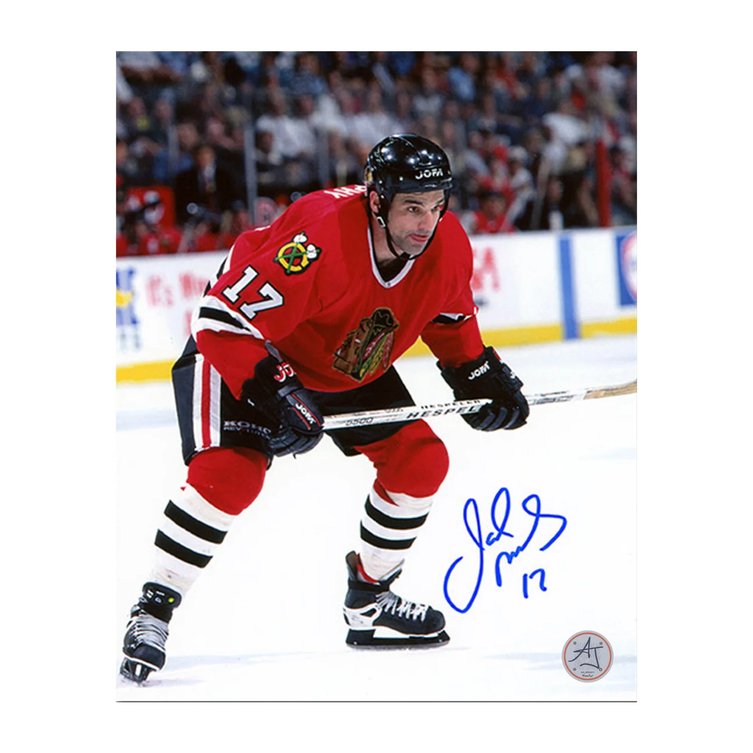 Joe Murphy Autographed Chicago Blackhawks Hockey 8x10 Photo Joe Murphy Photo 8x10-hockey, Chicago Blackhawks, supplier stock photo
