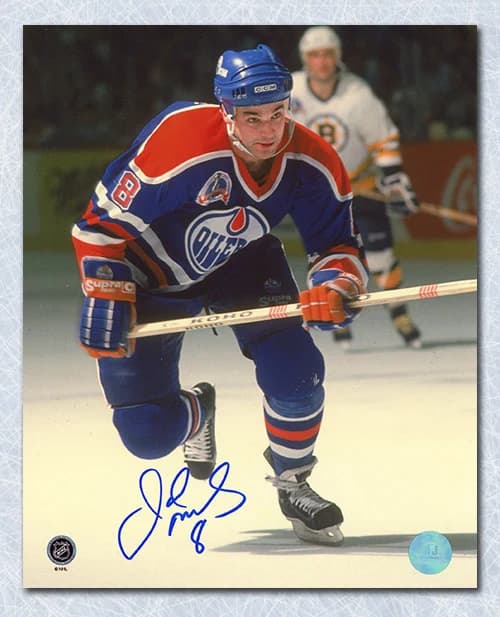 Joe Murphy Autographed Edmonton Oilers Hockey 8x10 Photo Joe Murphy Photo 8x10-hockey, Edmonton Oilers, supplier stock photo