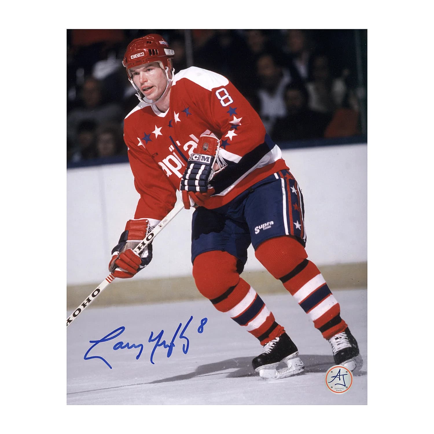 Larry Murphy Signed Washington Capitals Game Action 8x10 Photo Larry Murphy Photo 8x10-game-action, Washington Capitals, supplier stock photo