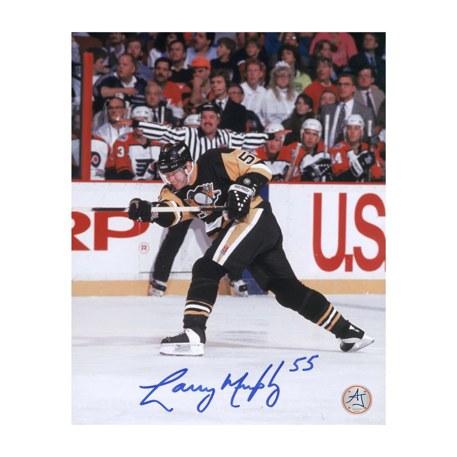 Larry Murphy Autographed Pittsburgh Penguins Shooting 8x10 Photo Larry Murphy Photo 8x10-shooting, Pittsburgh Penguins, supplier stock photo