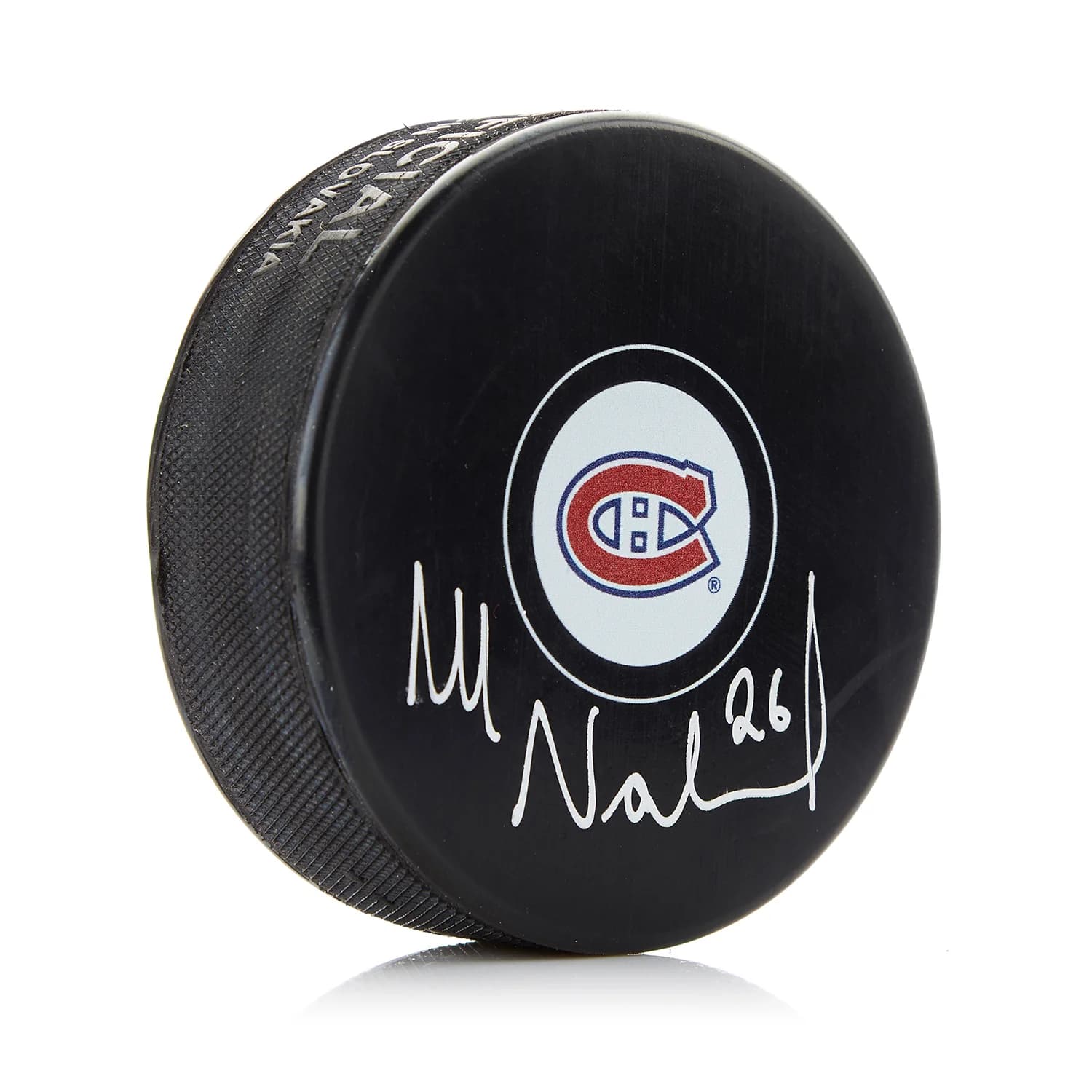 Mats Naslund Autographed Montreal Canadiens Hockey Puck Mats Naslund Puck hockey, Montreal Canadiens, supplier stock photo