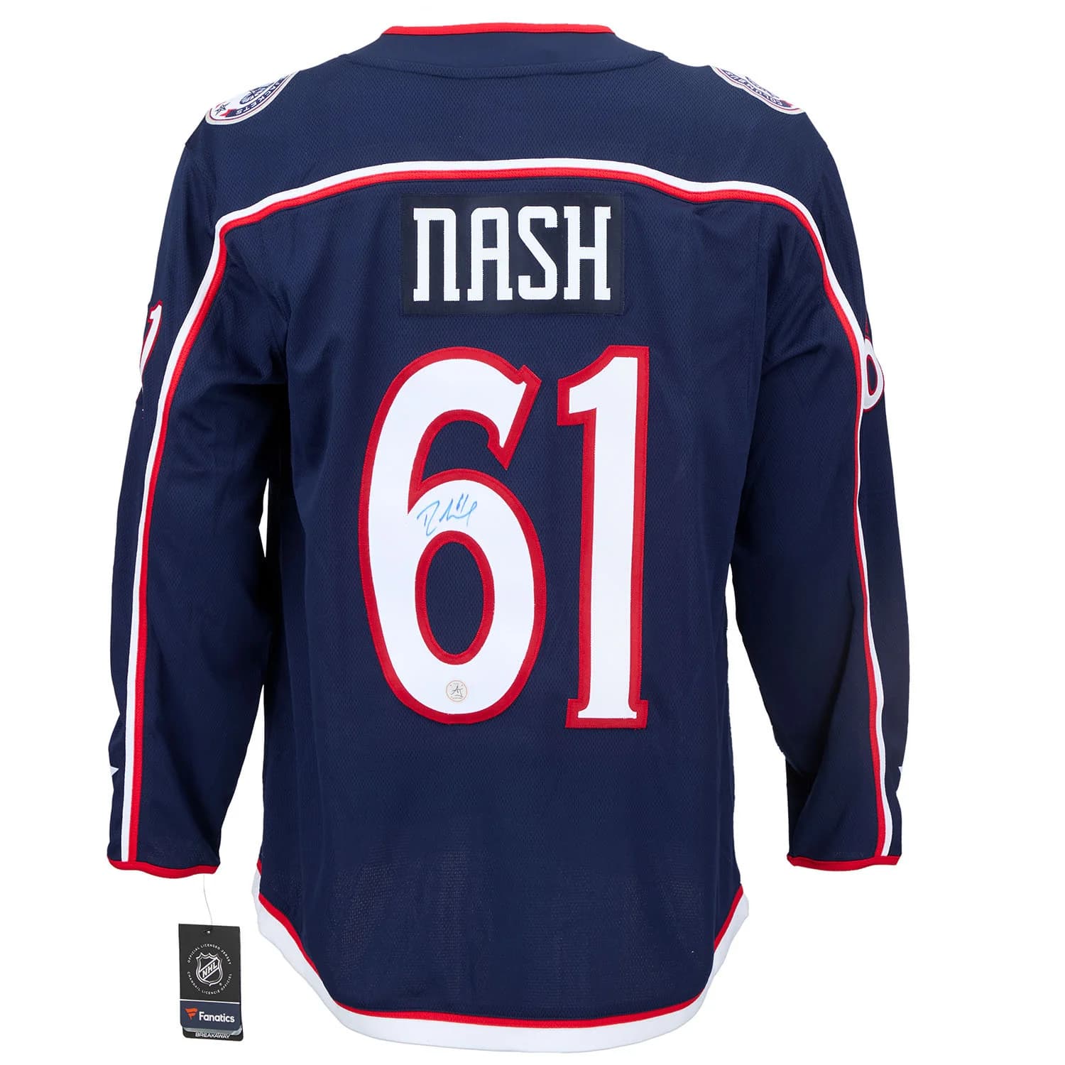 Rick Nash Autographed Columbus Blue Jackets Fanatics Breakaway Jersey Rick Nash Jersey breakaway, Columbus Blue Jackets, supplier stock photo