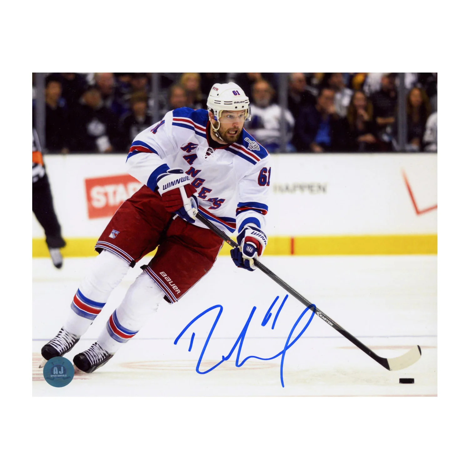 Rick Nash Autographed New York Rangers Stickhandling 8x10 Photo Rick Nash Photo 8x10-stickhandling, New York Rangers, supplier stock photo