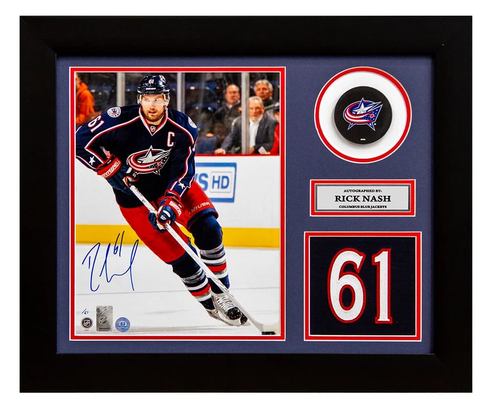 Rick Nash Signed Columbus Blue Jackets Game Day Number 20x24 Frame Rick Nash Other 20x24-game-day-number-frame, Columbus Blue Jackets, supplier stock photo
