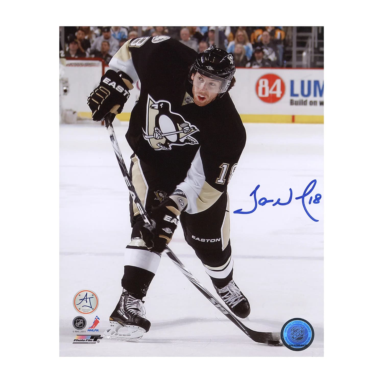 James Neal Autographed Pittsburgh Penguins Shooting 8x10 Photo James Neal Photo 8x10-shooting, Pittsburgh Penguins, supplier stock photo