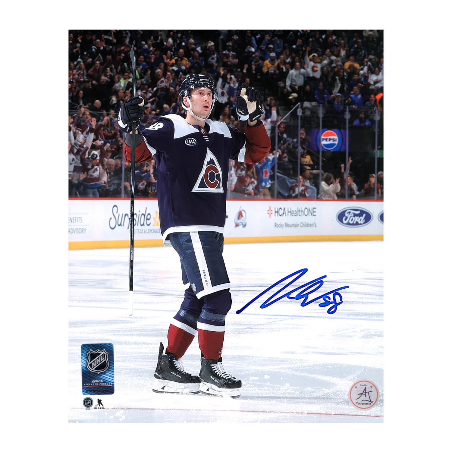 Martin Necas Autographed Colorado Avalanche Goal Celebration 8x10 Photo Martin Necas Photo 8x10-goal-celebration, Colorado Avalanche, supplier stock photo