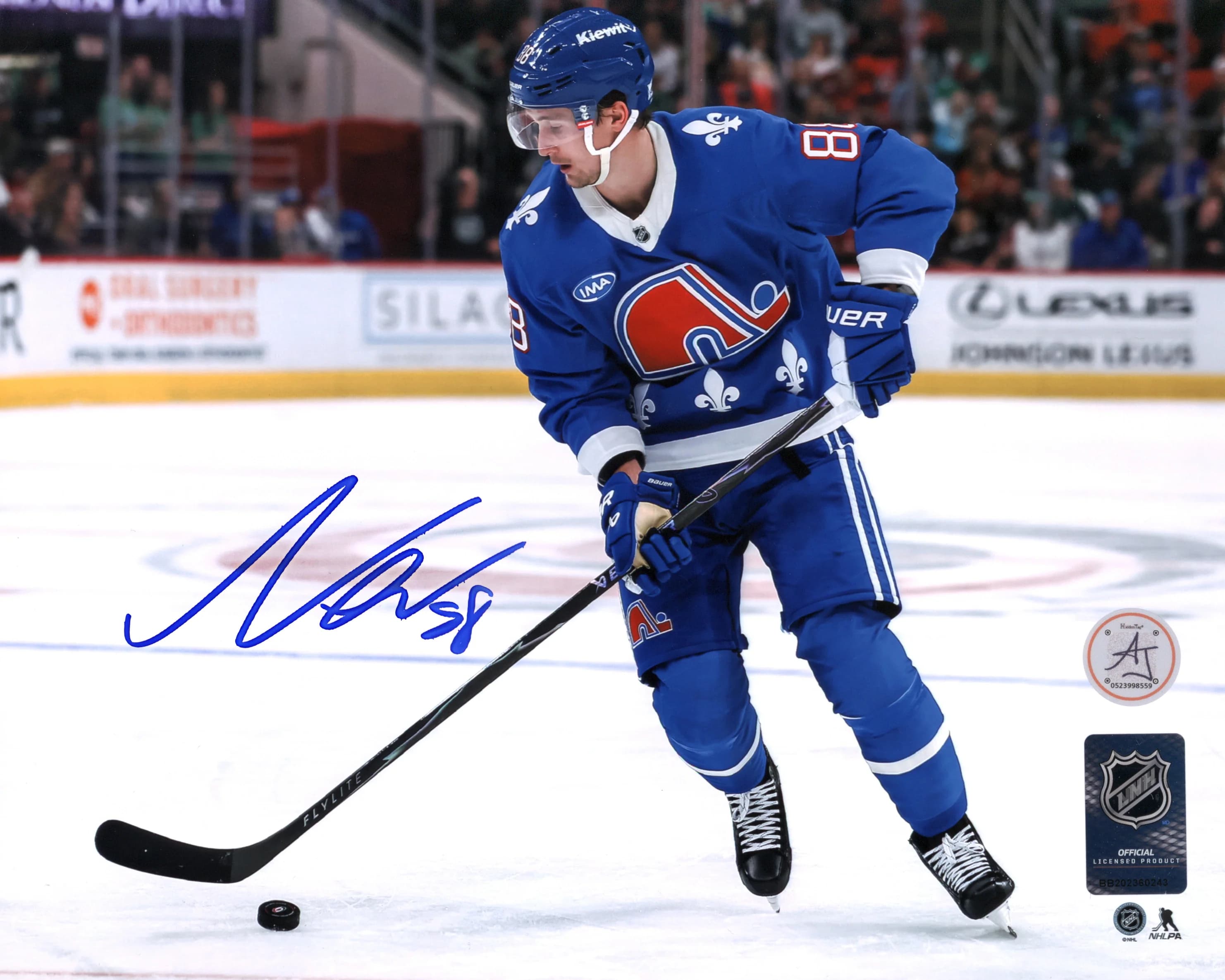 Martin Necas Signed Colorado Avalanche Alternate Uniform 8x10 Photo Martin Necas Jersey 8x10-alternate-uniform, Colorado Avalanche, supplier stock photo
