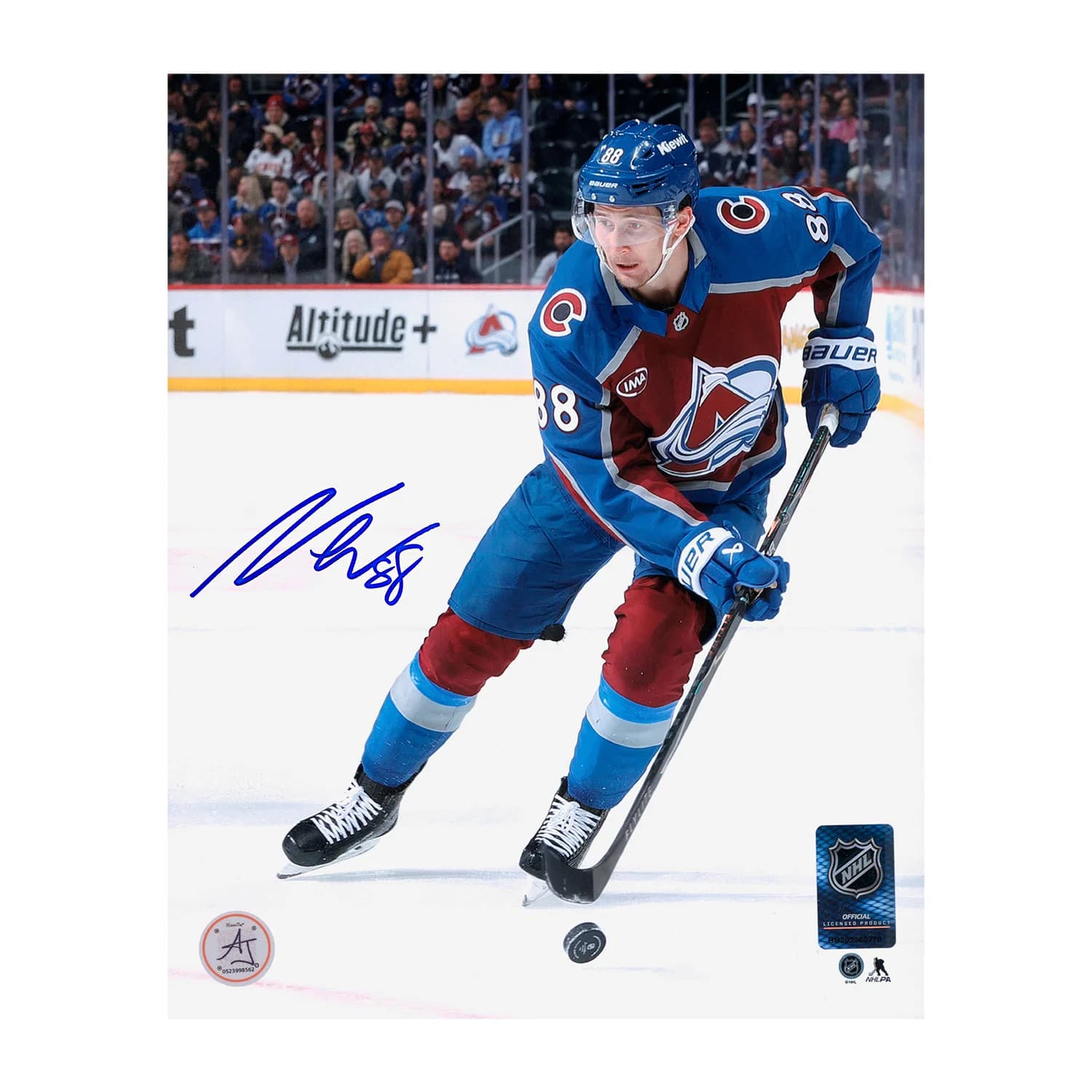Martin Necas Autographed Colorado Avalanche Attack Zone 8x10 Photo Martin Necas Photo 8x10-attack-zone, Colorado Avalanche, supplier stock photo