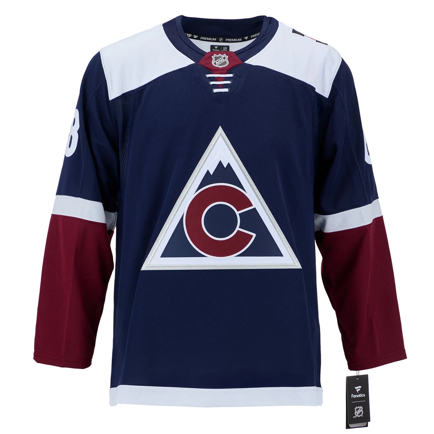 Martin Necas Autographed Colorado Avalanche Alternate Fanatics Premium Jersey Martin Necas Jersey alternate-premium, Colorado Avalanche, view 2, supplier stock photo