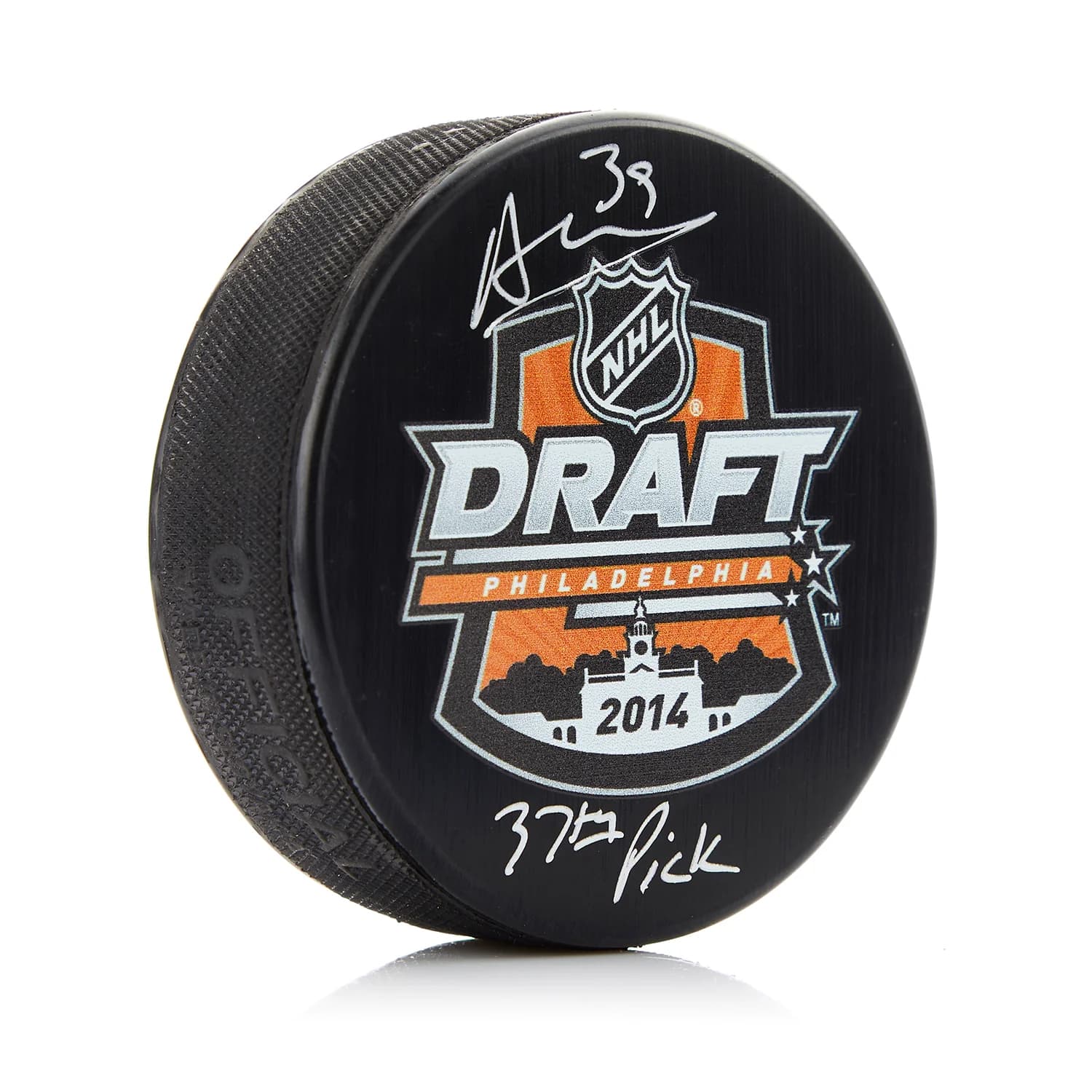 Alex Nedeljkovic Signed 2014 NHL Entry Draft Puck with Note Alex Nedeljkovic Puck 2014-nhl-entry-draft-note, supplier stock photo