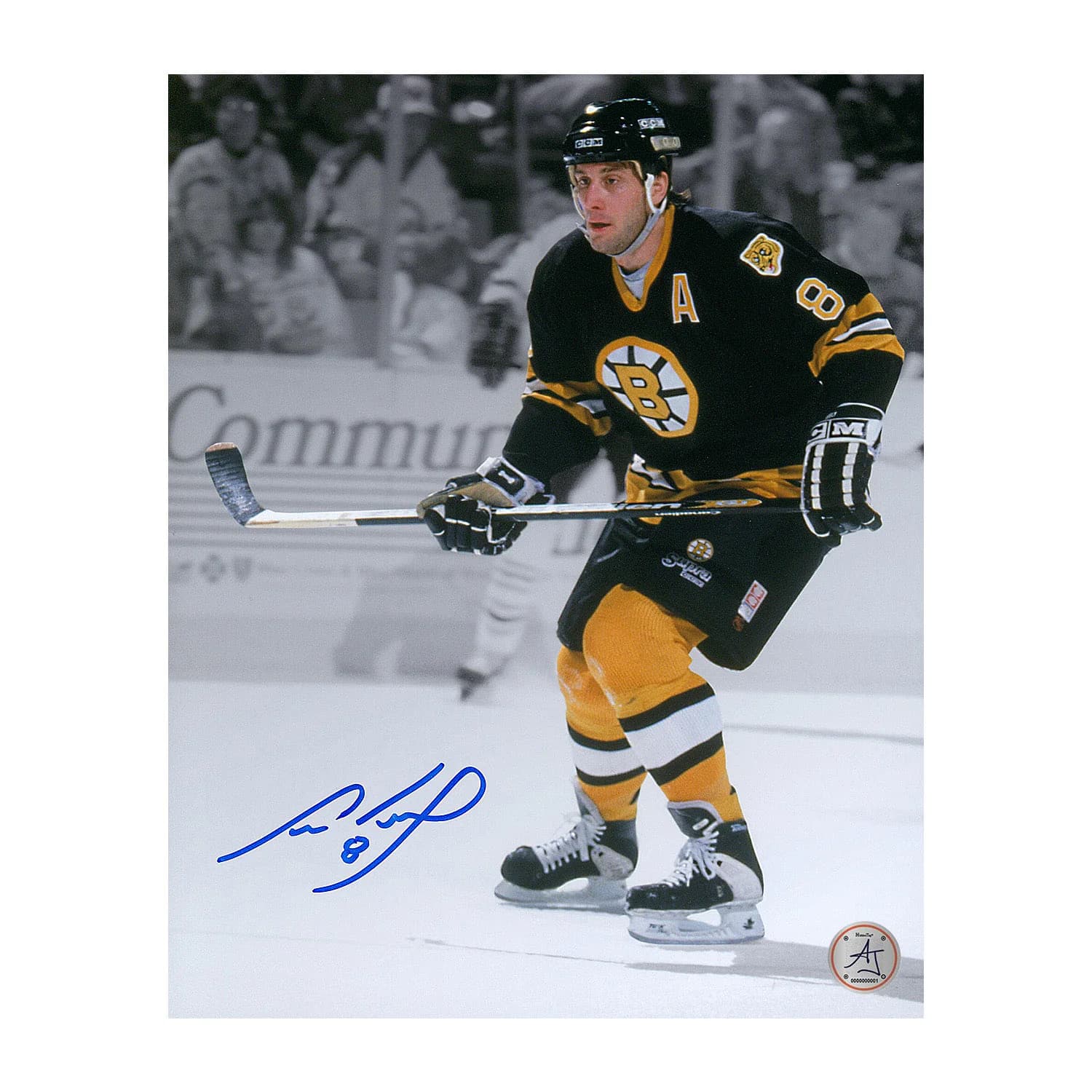 Cam Neely Autographed Boston Bruins Color Isolation 8x10 Photo Cam Neely Photo 8x10-color-isolation, Boston Bruins, supplier stock photo