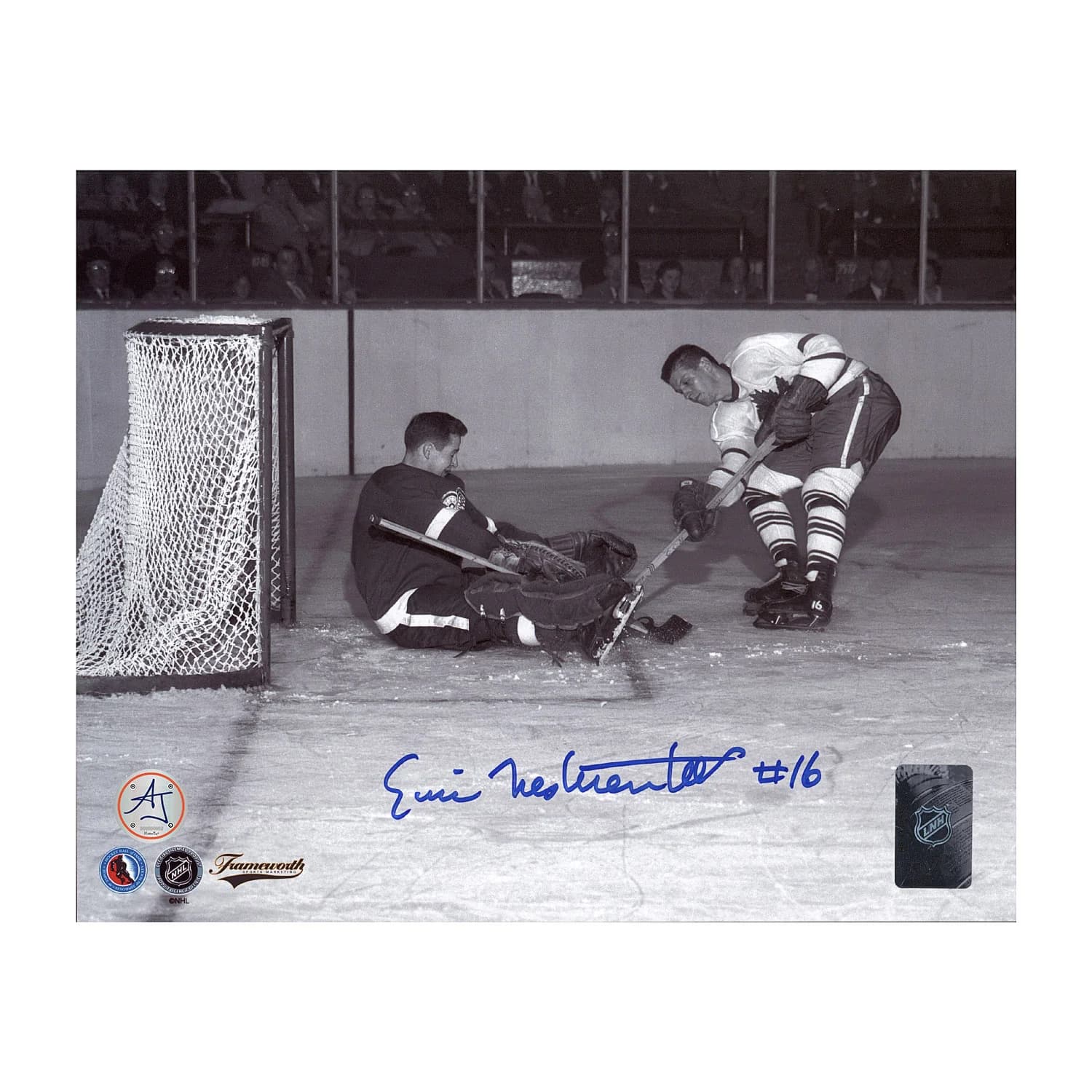 Eric Nesterenko Autographed Toronto Maple Leafs Black and White 8x10 Photo Eric Nesterenko Photo 8x10-black-white, Toronto Maple Leafs, supplier stock photo