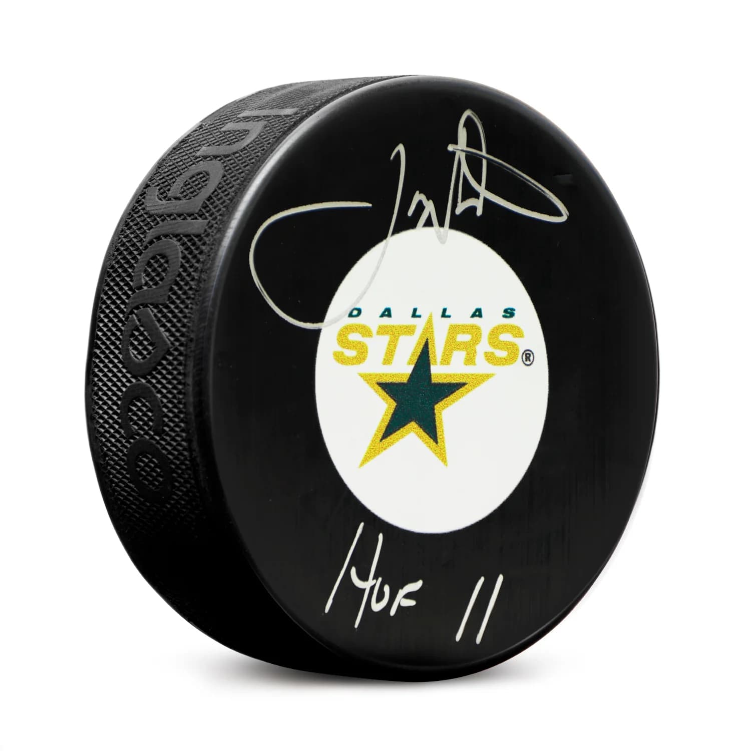Joe Nieuwendyk Signed Dallas Stars Hockey Puck with HOF Note Joe Nieuwendyk Puck hockey-hof-note, Dallas Stars, supplier stock photo
