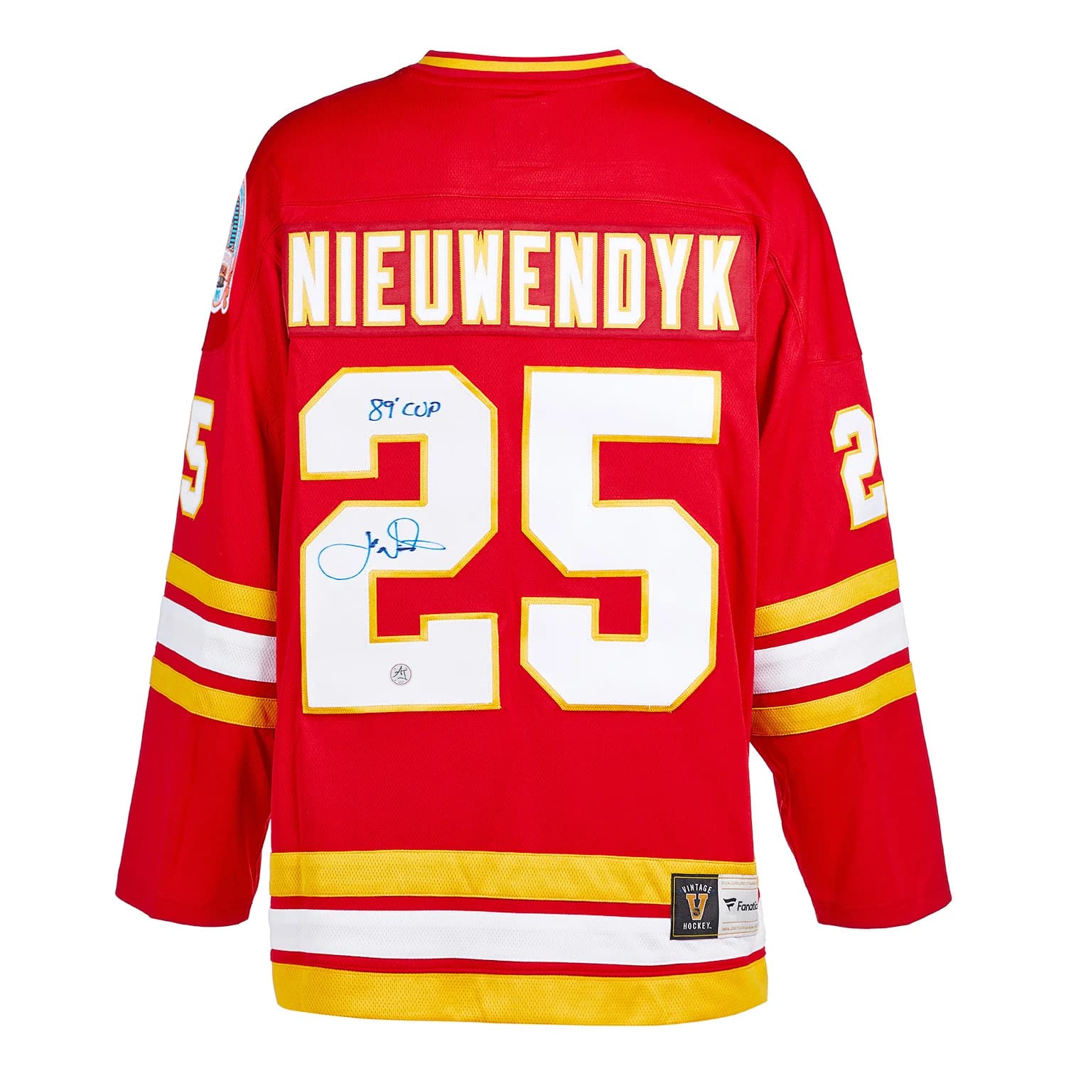 Joe Nieuwendyk Calgary Flames Signed 1989 Stanley Cup Fanatics Jersey Joe Nieuwendyk Jersey 1989-stanley-cup, Calgary Flames, supplier stock photo