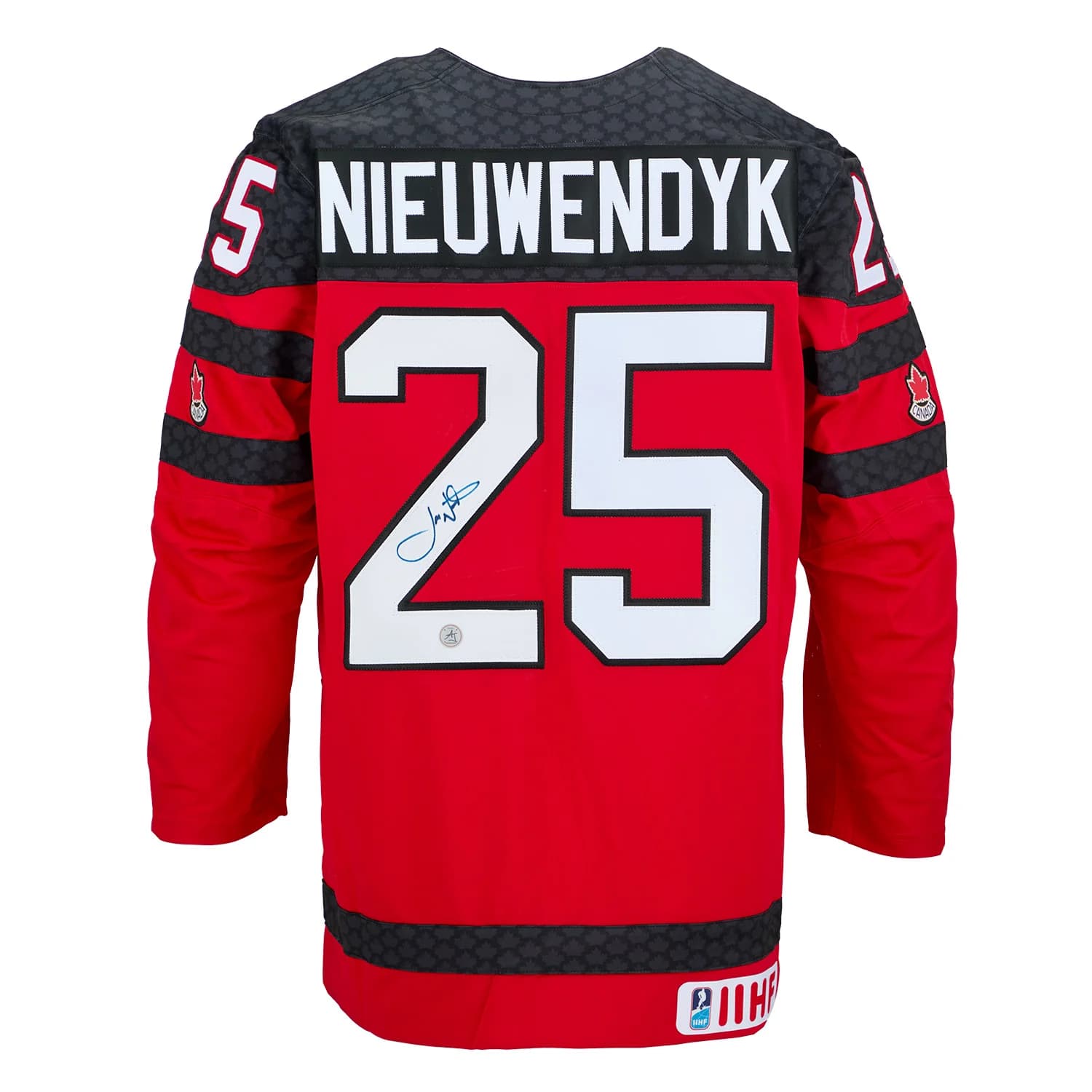 Joe Nieuwendyk Autographed Team Canada Red Nike Hockey Jersey Joe Nieuwendyk Jersey joe-nieuwendyk-team-canada-red-nike, supplier stock photo