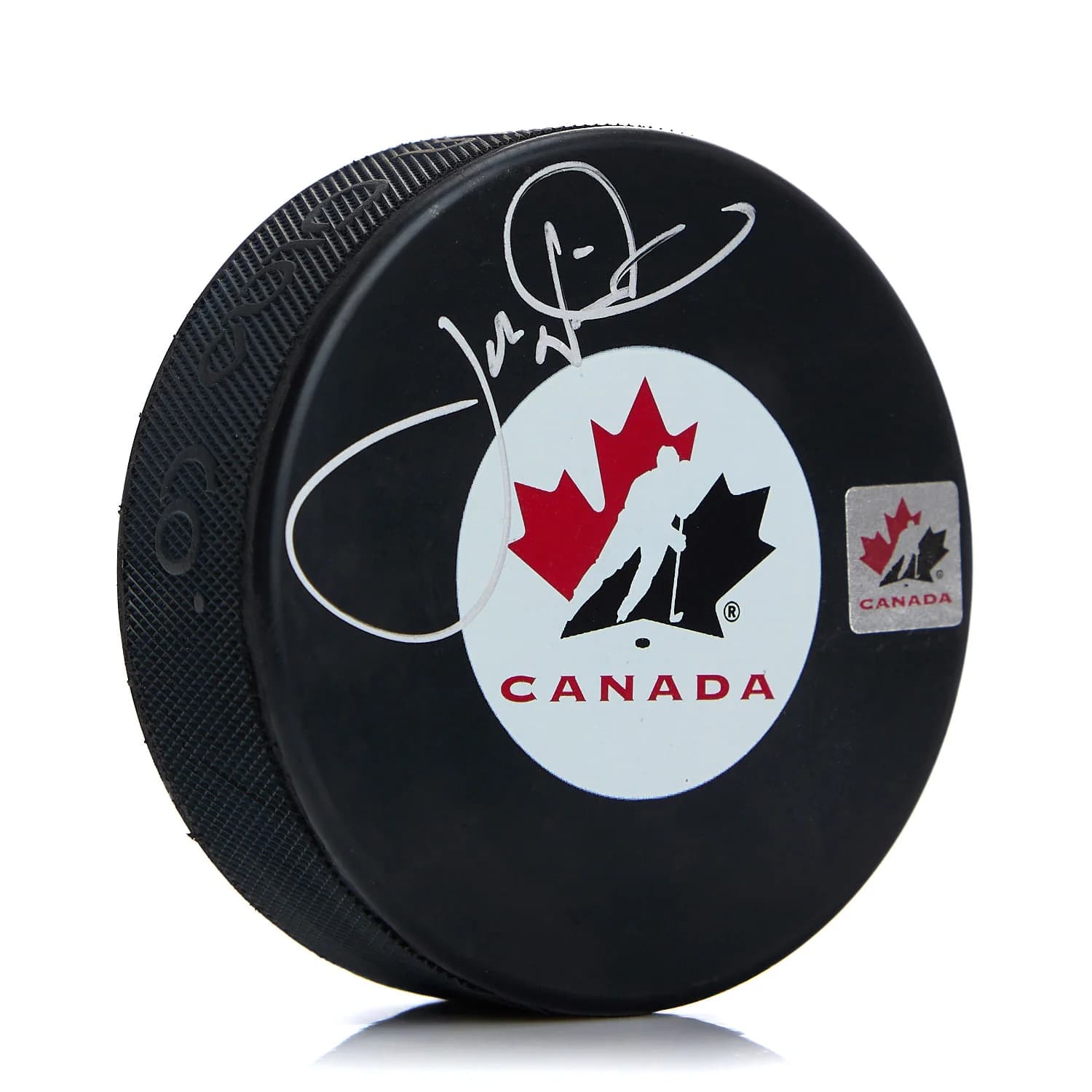 Joe Nieuwendyk Team Canada Autographed Olympic Hockey Puck Joe Nieuwendyk Puck team-canada-olympic-hockey, supplier stock photo