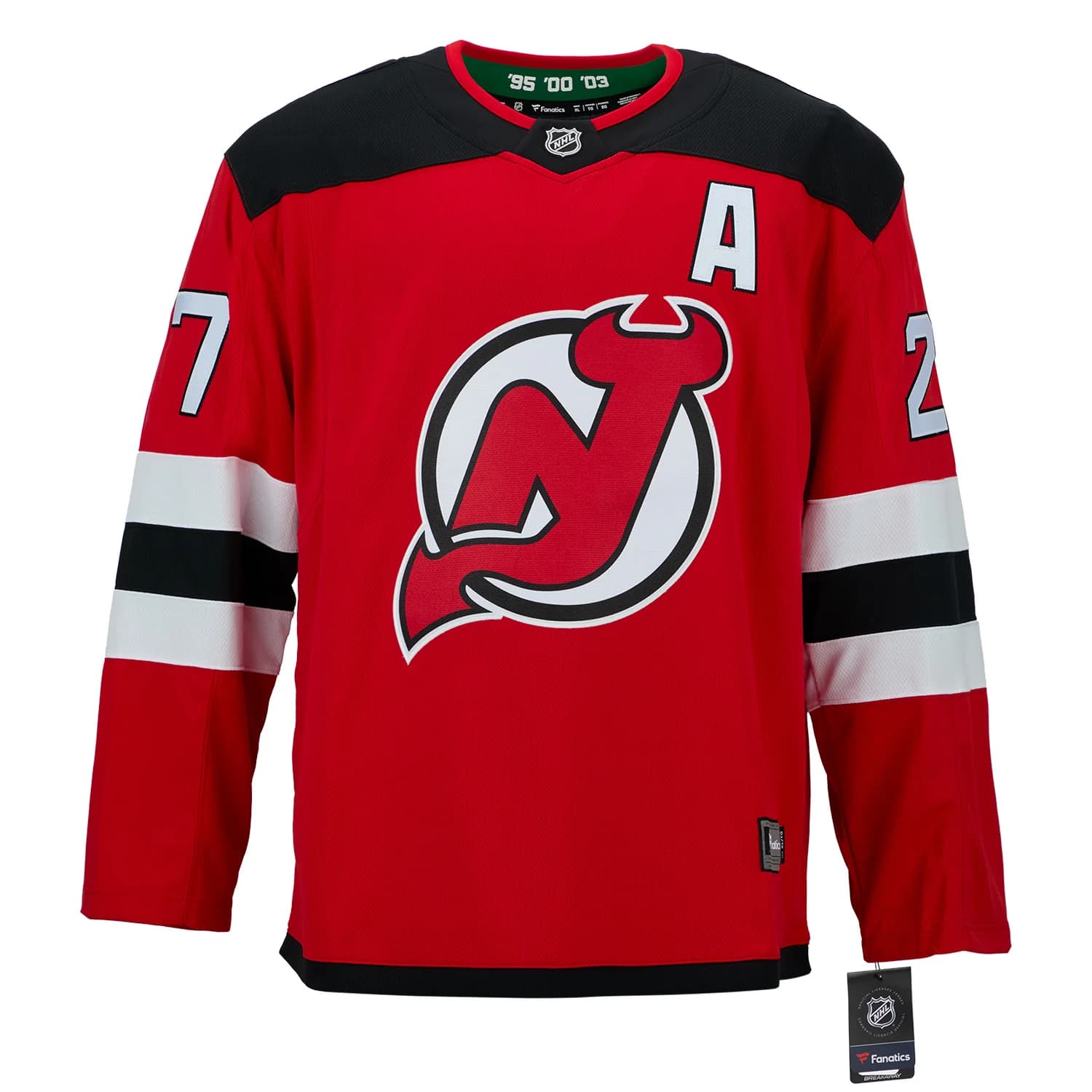 Scott Niedermayer Signed New Jersey Devils Fanatics Breakaway Jersey Scott Niedermayer Jersey breakaway, New Jersey Devils, view 2, supplier stock photo