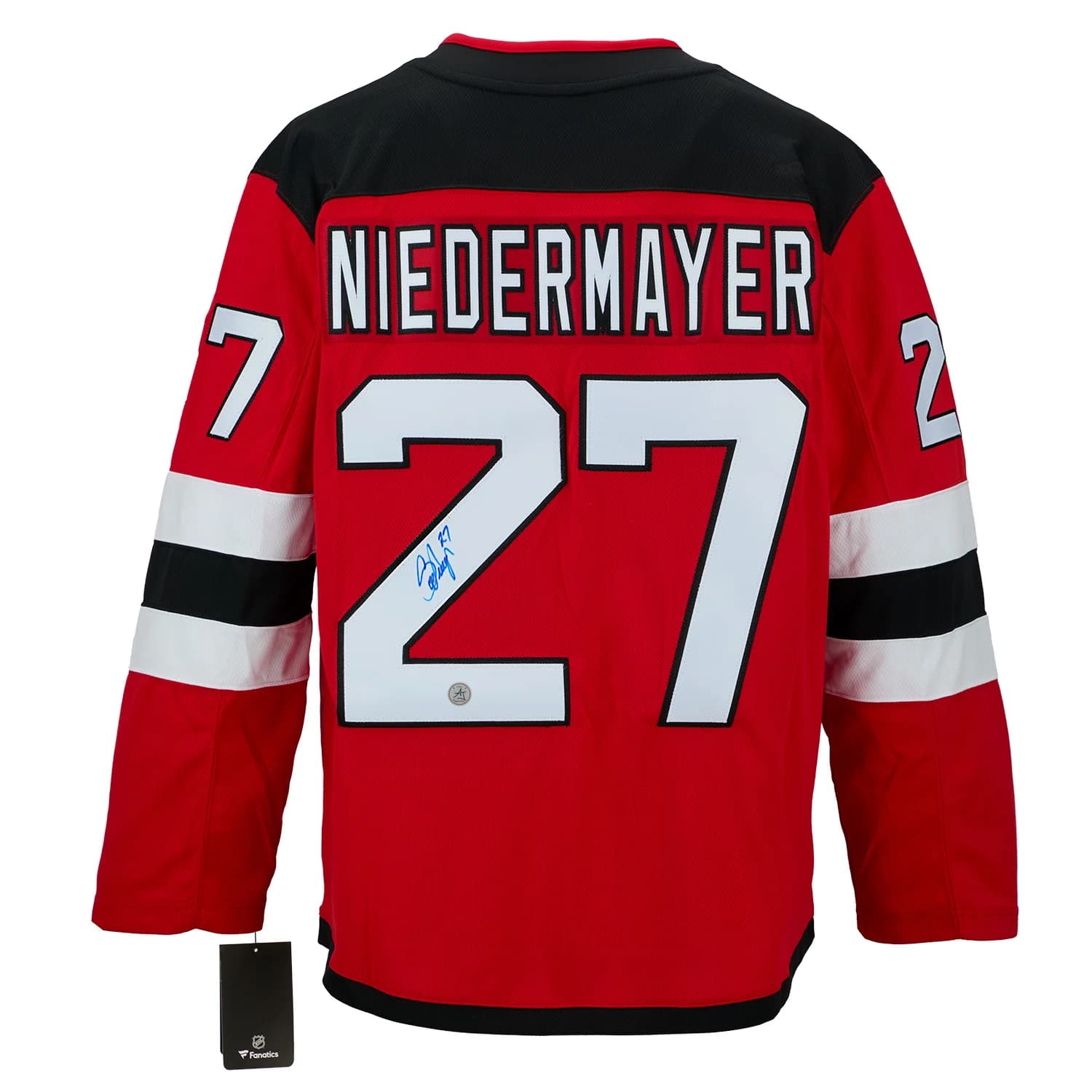 Scott Niedermayer Signed New Jersey Devils Fanatics Breakaway Jersey Scott Niedermayer Jersey breakaway, New Jersey Devils, supplier stock photo