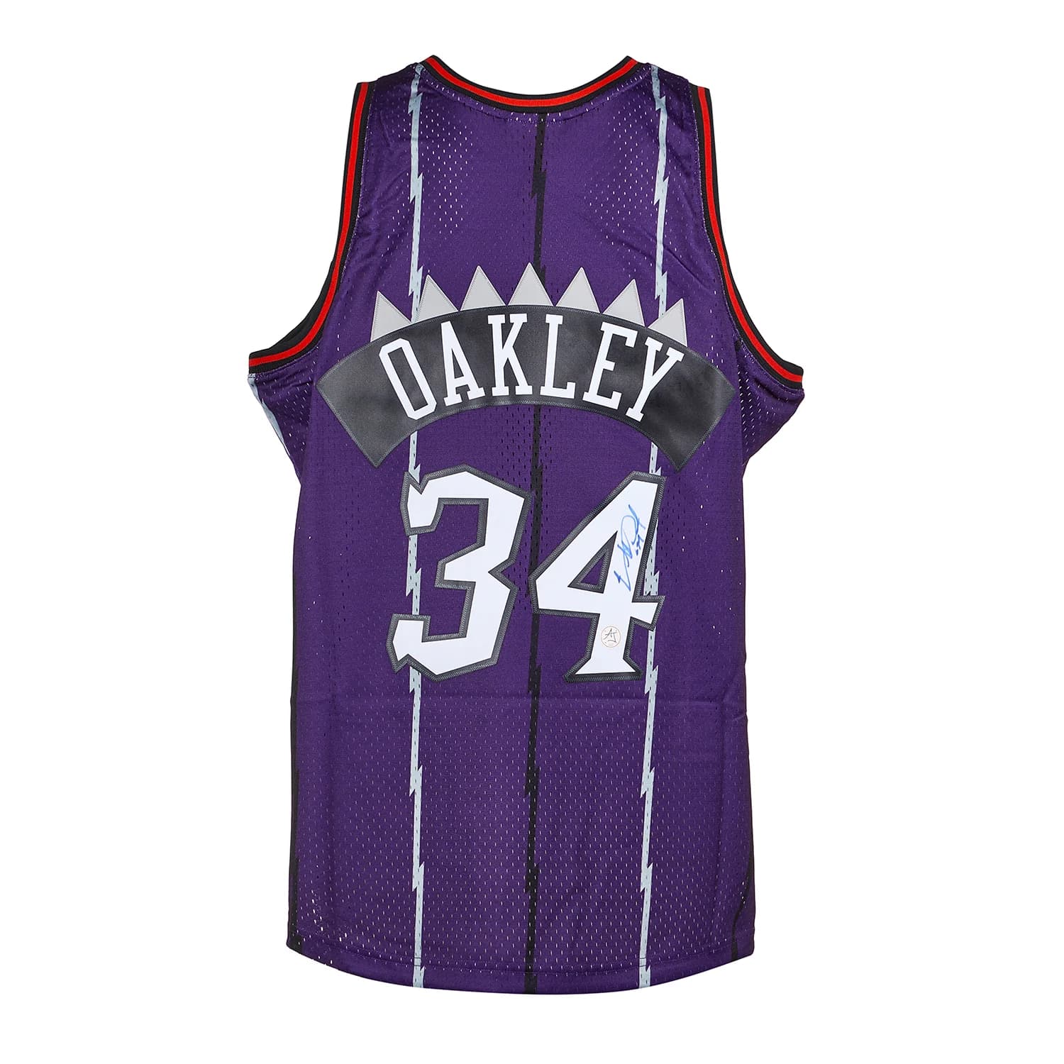 Charles Oakley Signed Toronto Raptors Mitchell & Ness Throwback Jersey Charles Oakley Jersey toronto-raptors-mitchell-ness-throwback, supplier stock photo