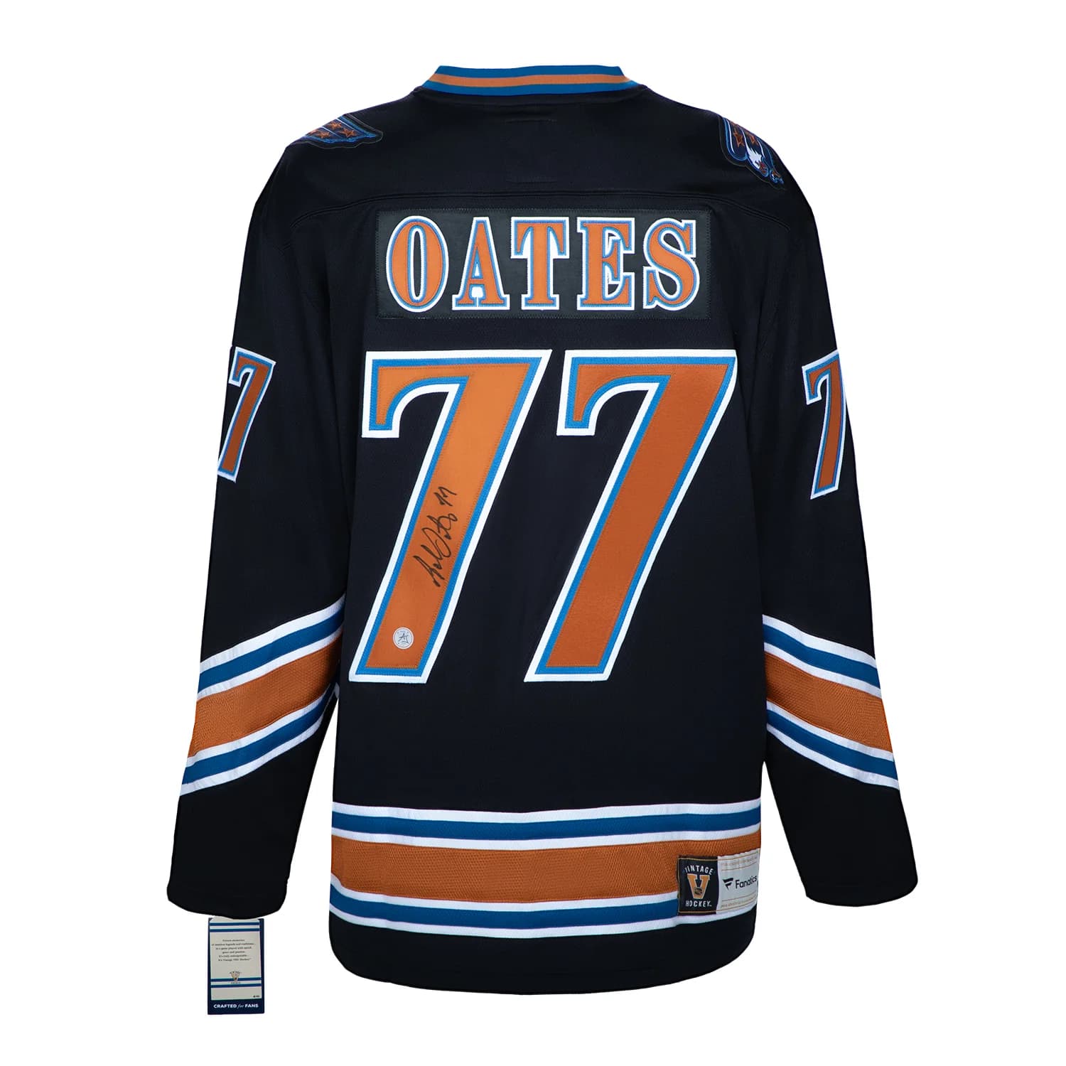 Adam Oates Signed Washington Capitals Black Fanatics Throwback Jersey Adam Oates Jersey black-throwback, Washington Capitals, supplier stock photo